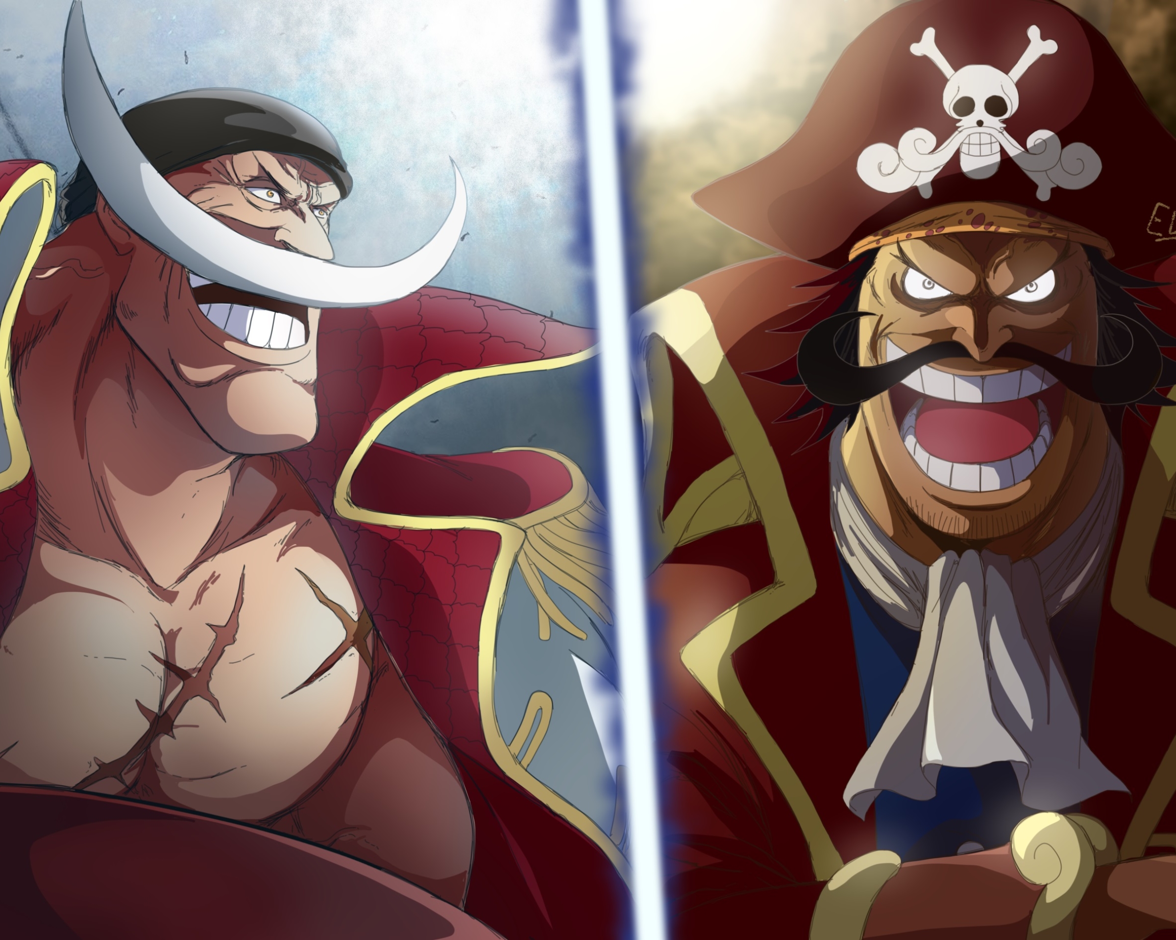 Download mobile wallpaper Anime, One Piece, Edward Newgate, Gol D Roger for free.