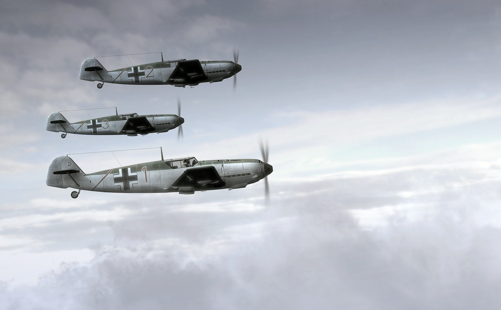 Скачать обои бесплатно Военные, Мессершмитт Bf 109, Военный Самолет картинка на рабочий стол ПК