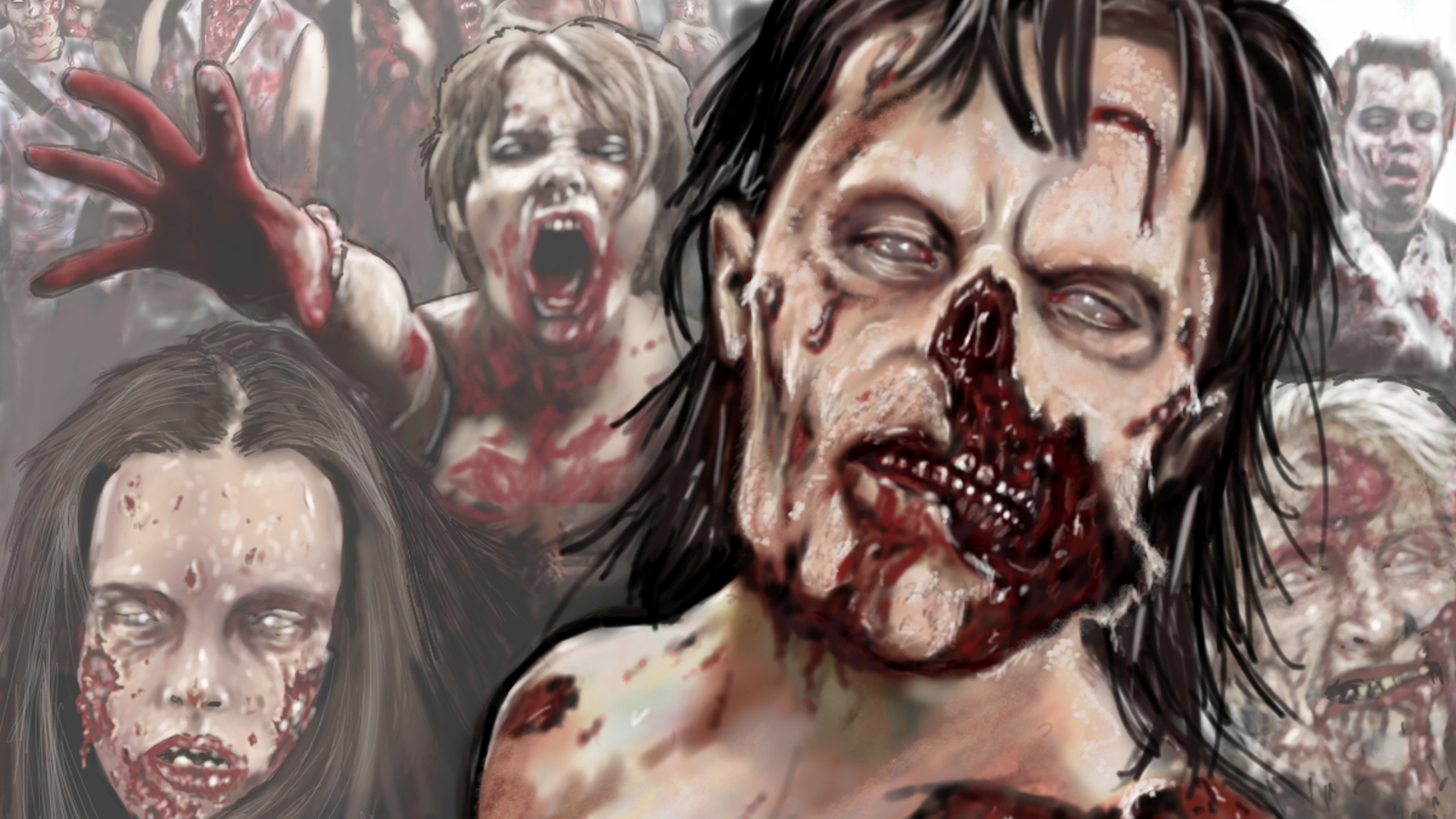 Laden Sie das Düster, Zombie-Bild kostenlos auf Ihren PC-Desktop herunter