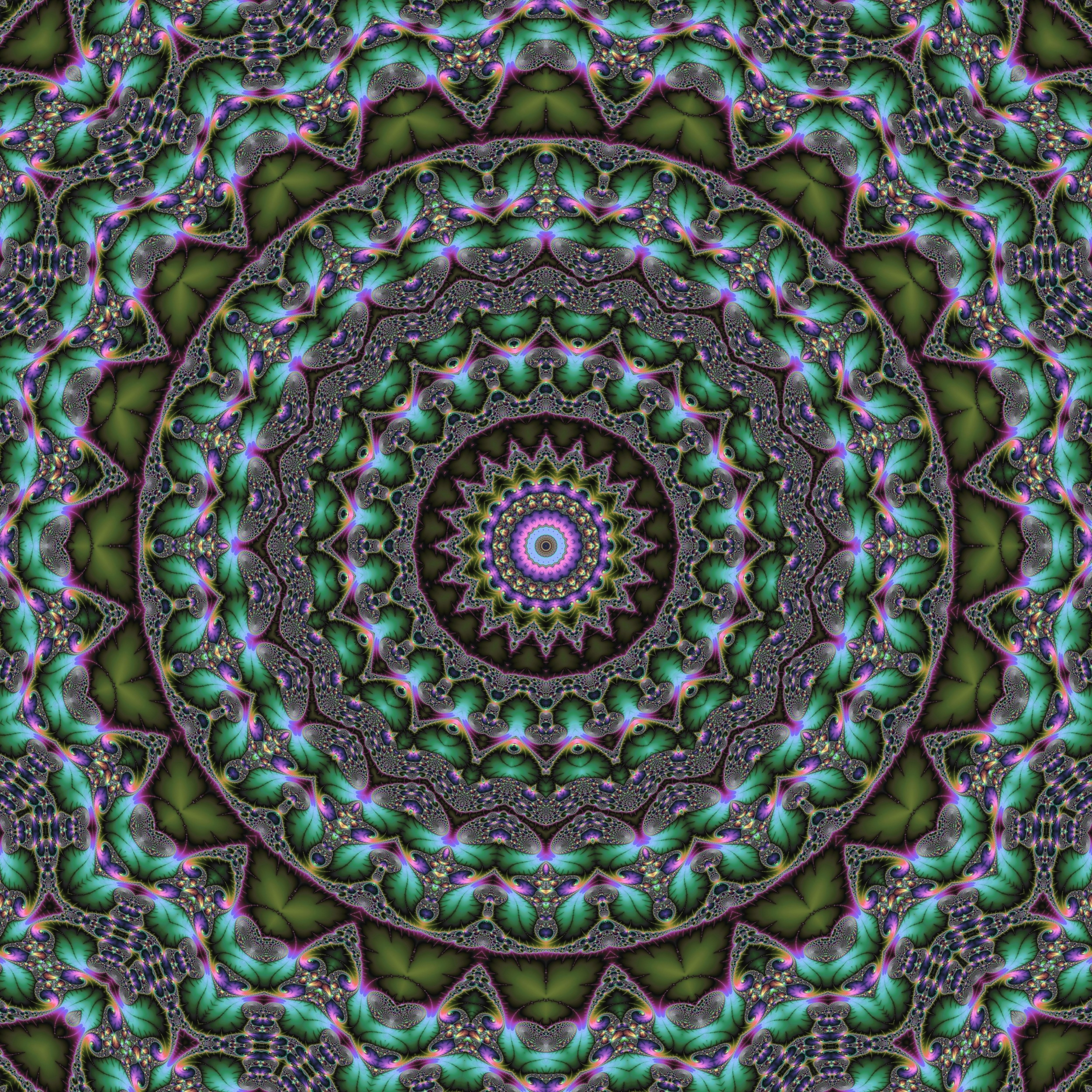 Free download wallpaper Abstract, Kaleidoscope, Circles, Pattern, Fractal, Mandala on your PC desktop