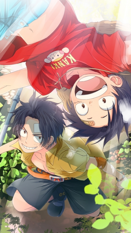 Descarga gratuita de fondo de pantalla para móvil de Animado, Portgas D Ace, One Piece, Monkey D Luffy.