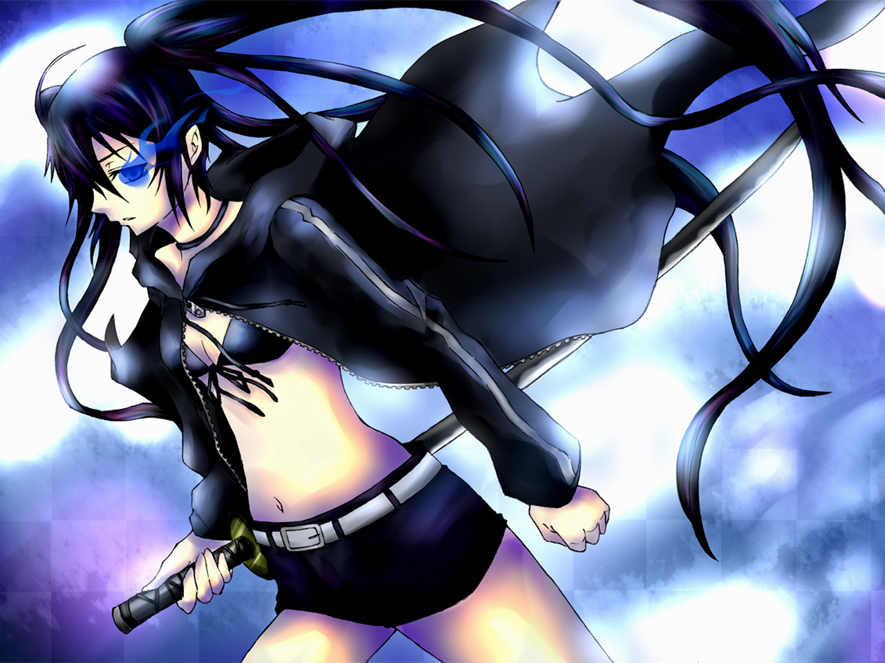 Download mobile wallpaper Anime, Black Rock Shooter for free.