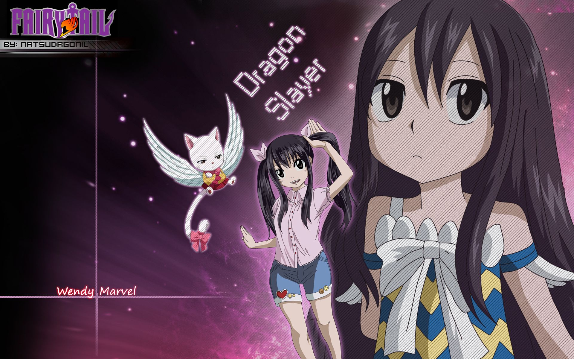 Free download wallpaper Anime, Fairy Tail, Charles (Fairy Tail), Wendy Marvell on your PC desktop