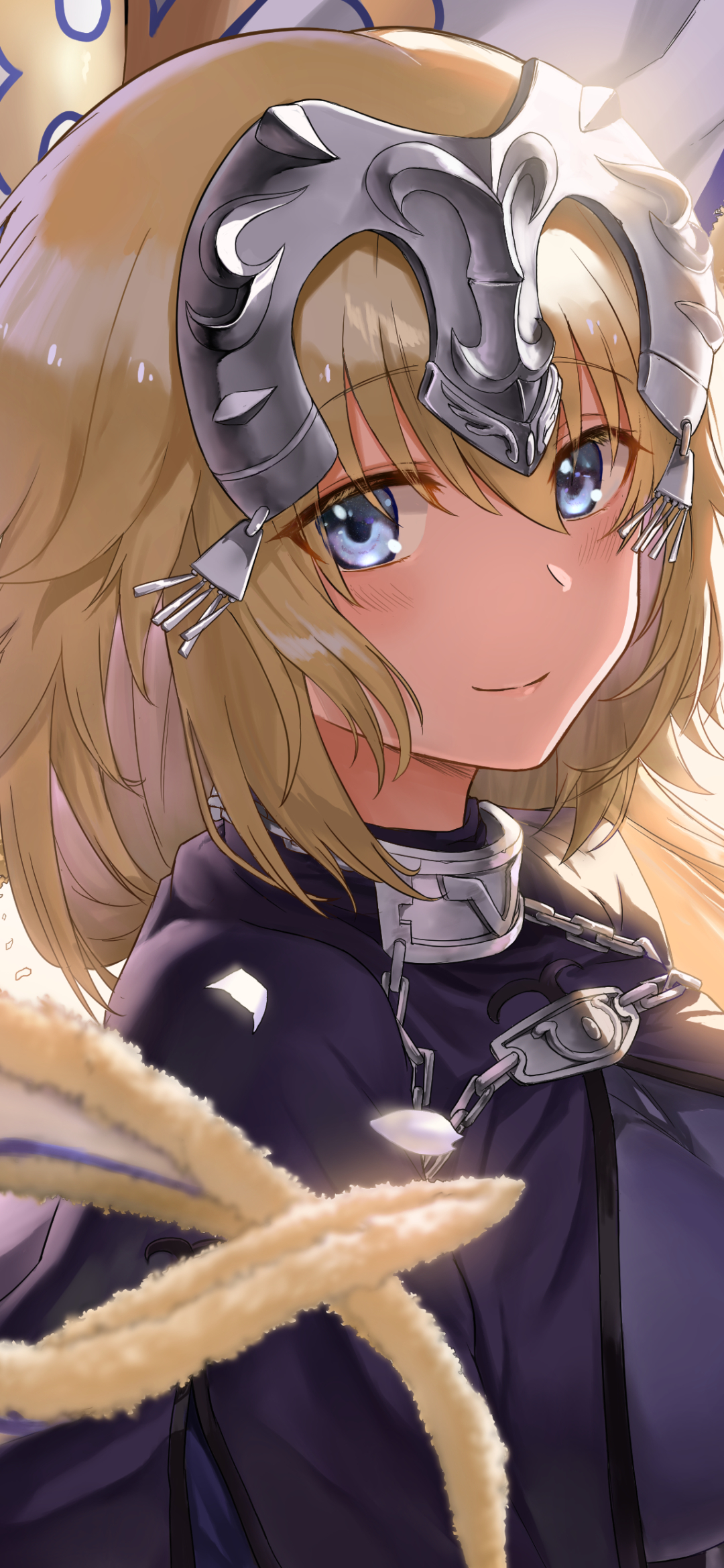 Download mobile wallpaper Anime, Blonde, Blue Eyes, Fate/apocrypha, Jeanne D'arc (Fate Series), Ruler (Fate/grand Order), Headpiece, Fate Series for free.