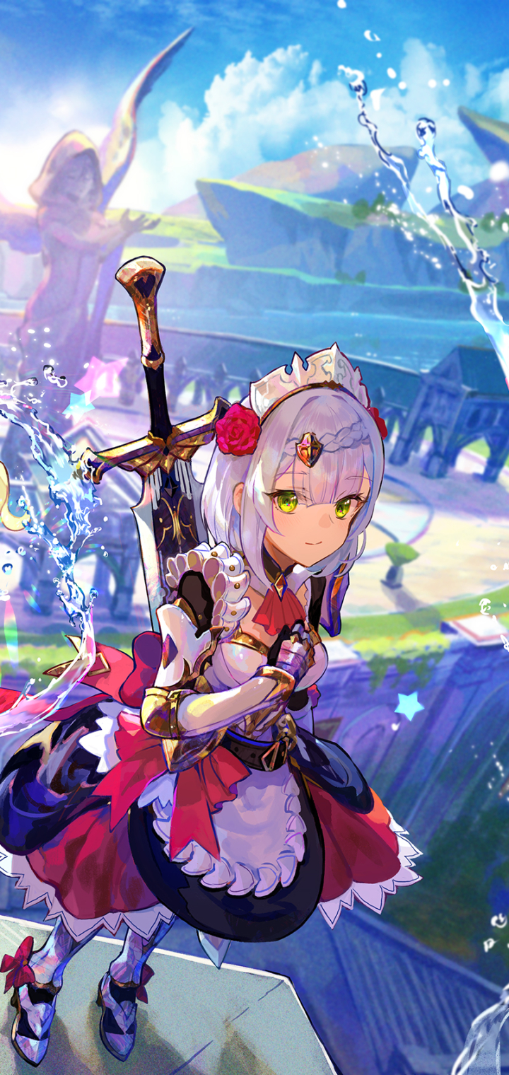 Download mobile wallpaper Video Game, Genshin Impact, Noelle (Genshin Impact) for free.