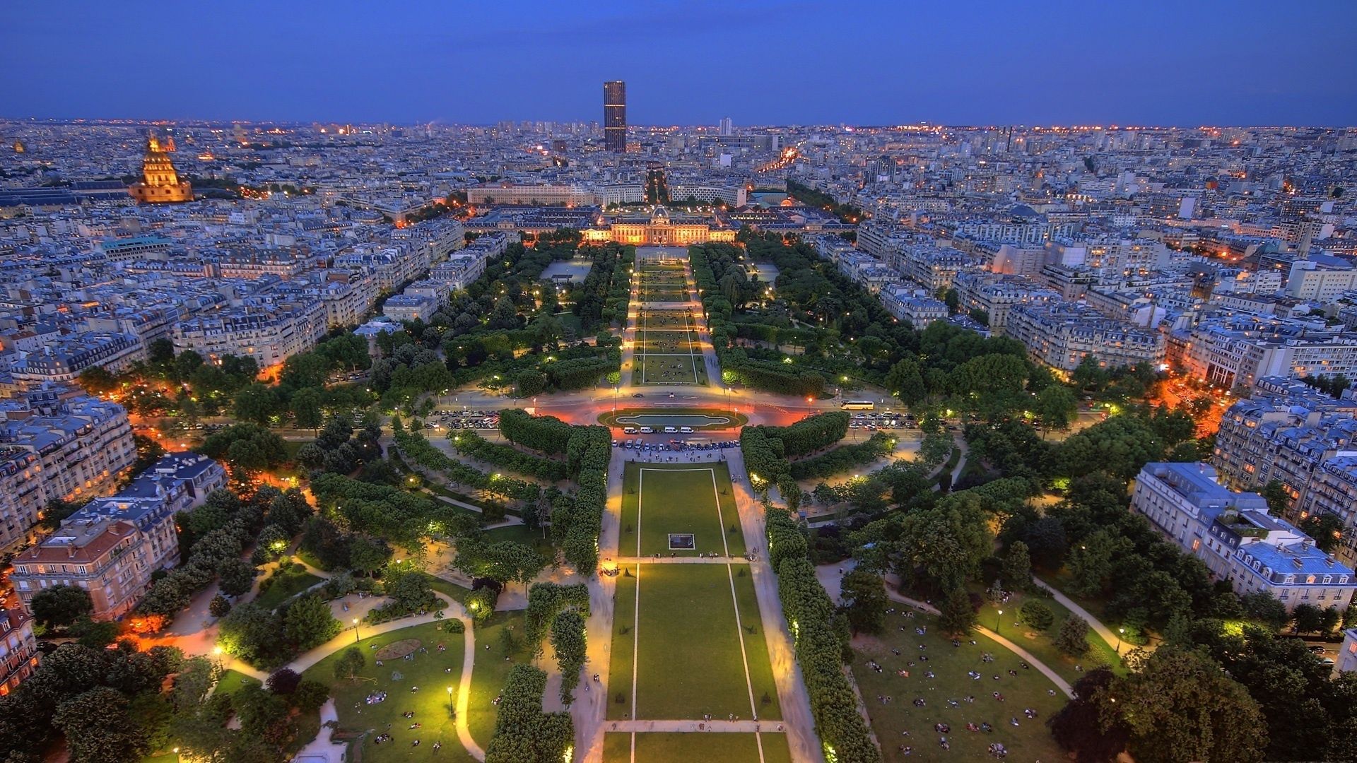 paris, stadium, cities, building, park, france, hdr