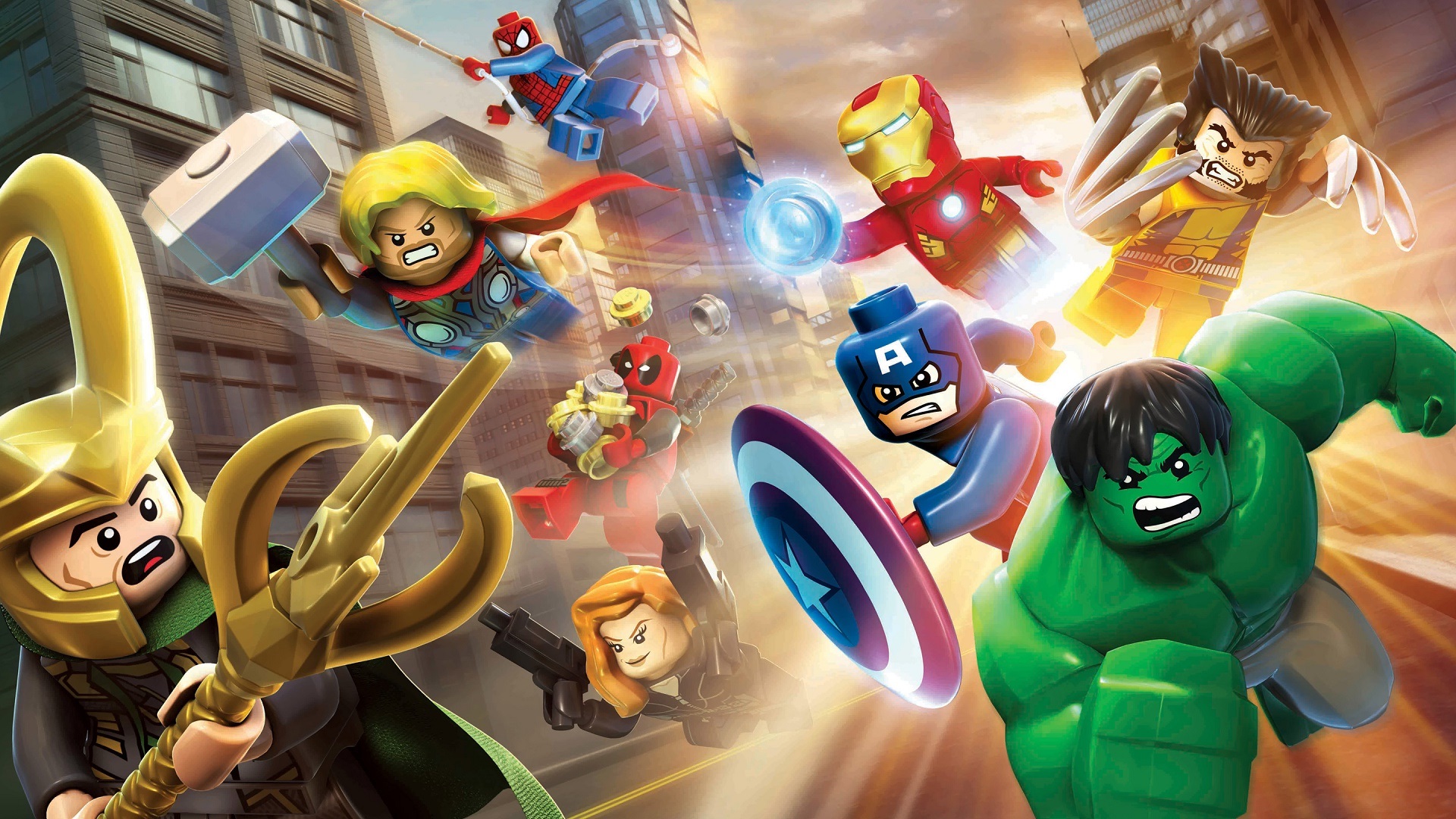 Популярні заставки і фони Lego Marvel Super Heroes на комп'ютер