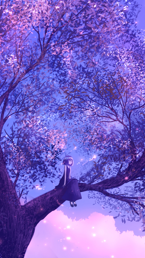 Download mobile wallpaper Anime, Tree for free.