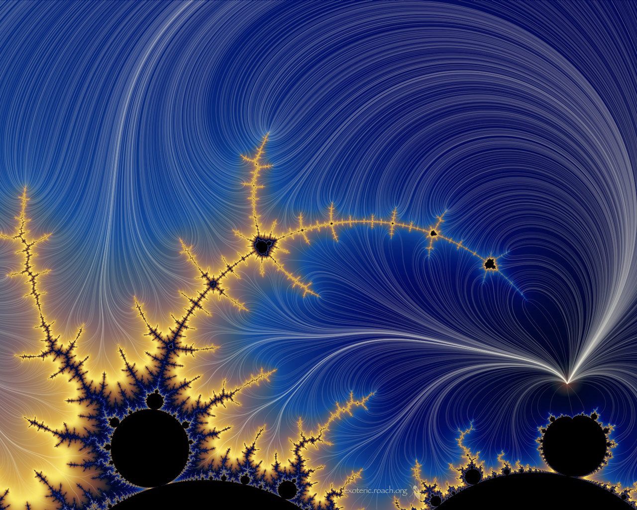 Download mobile wallpaper Fractal, Abstract, Lines for free.