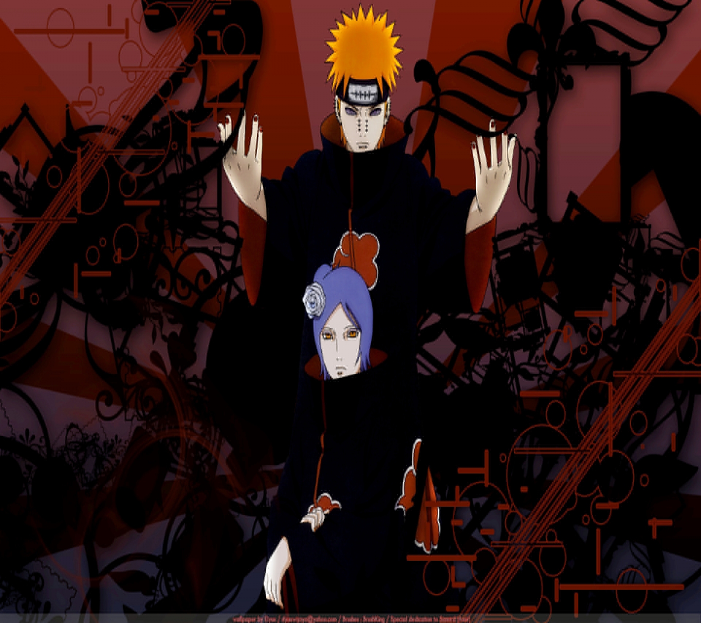 Baixe gratuitamente a imagem Anime, Naruto, Dor (Naruto), Konan (Naruto) na área de trabalho do seu PC