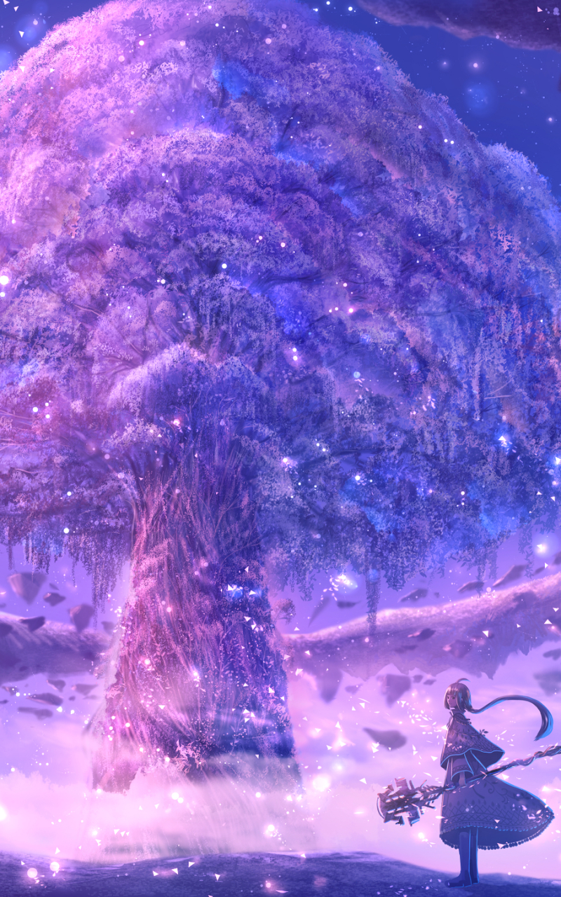 Download mobile wallpaper Anime, Tree for free.