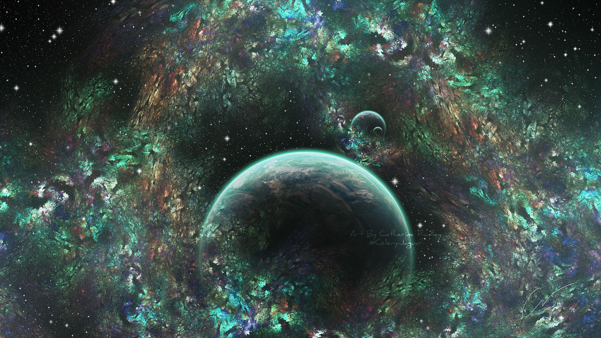 Download mobile wallpaper Planets, Colors, Planet, Colorful, Sci Fi for free.