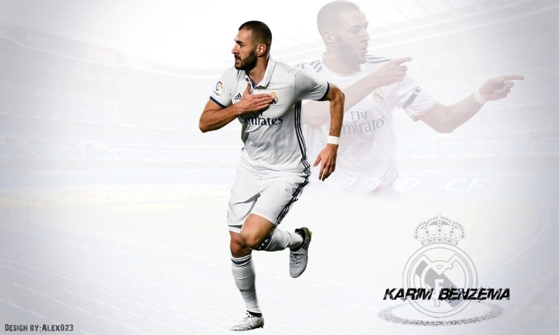 Handy-Wallpaper Sport, Fußball, Real Madrid Cf, Karim Benzema kostenlos herunterladen.