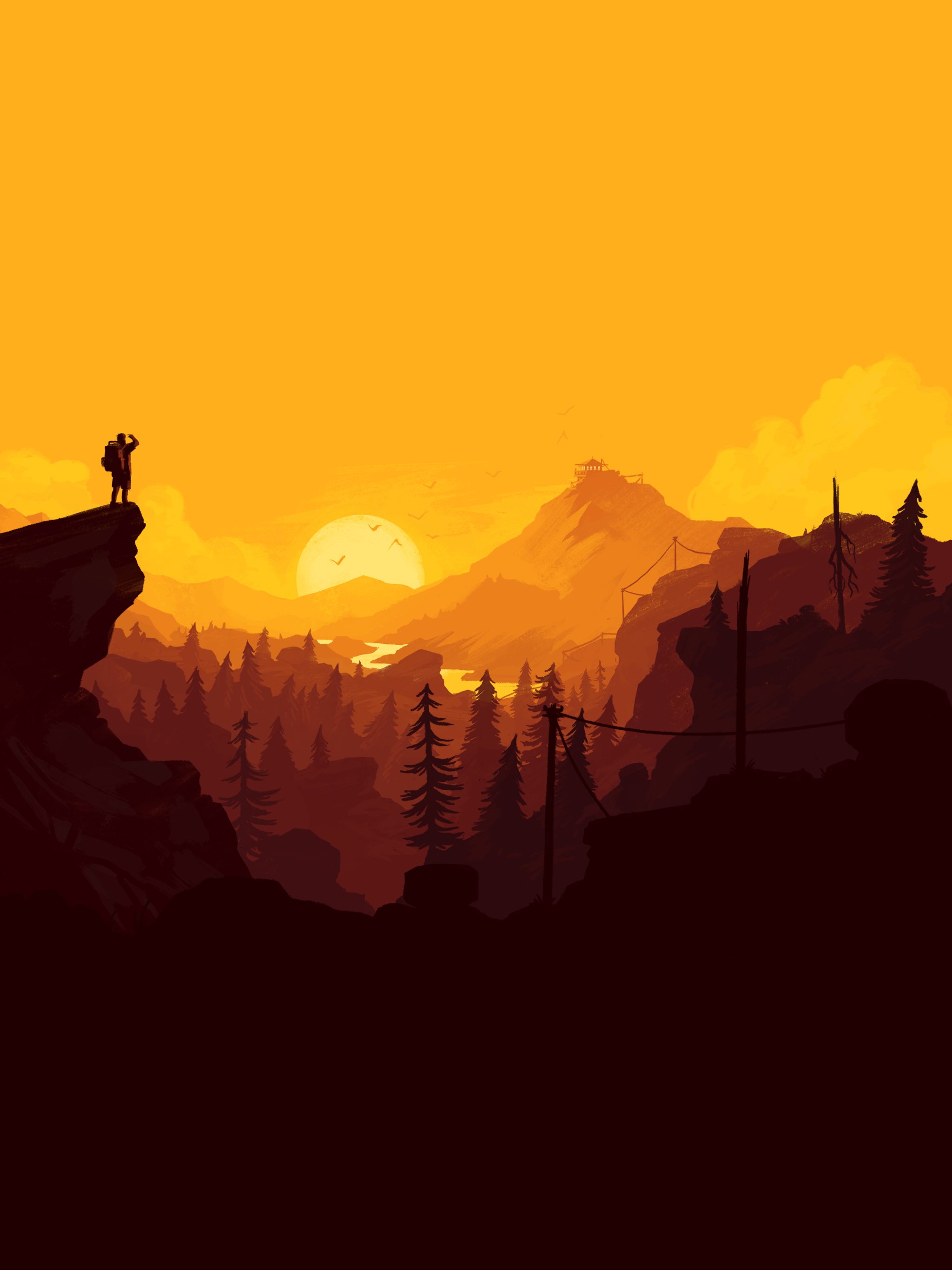 Download mobile wallpaper Video Game, Firewatch for free.