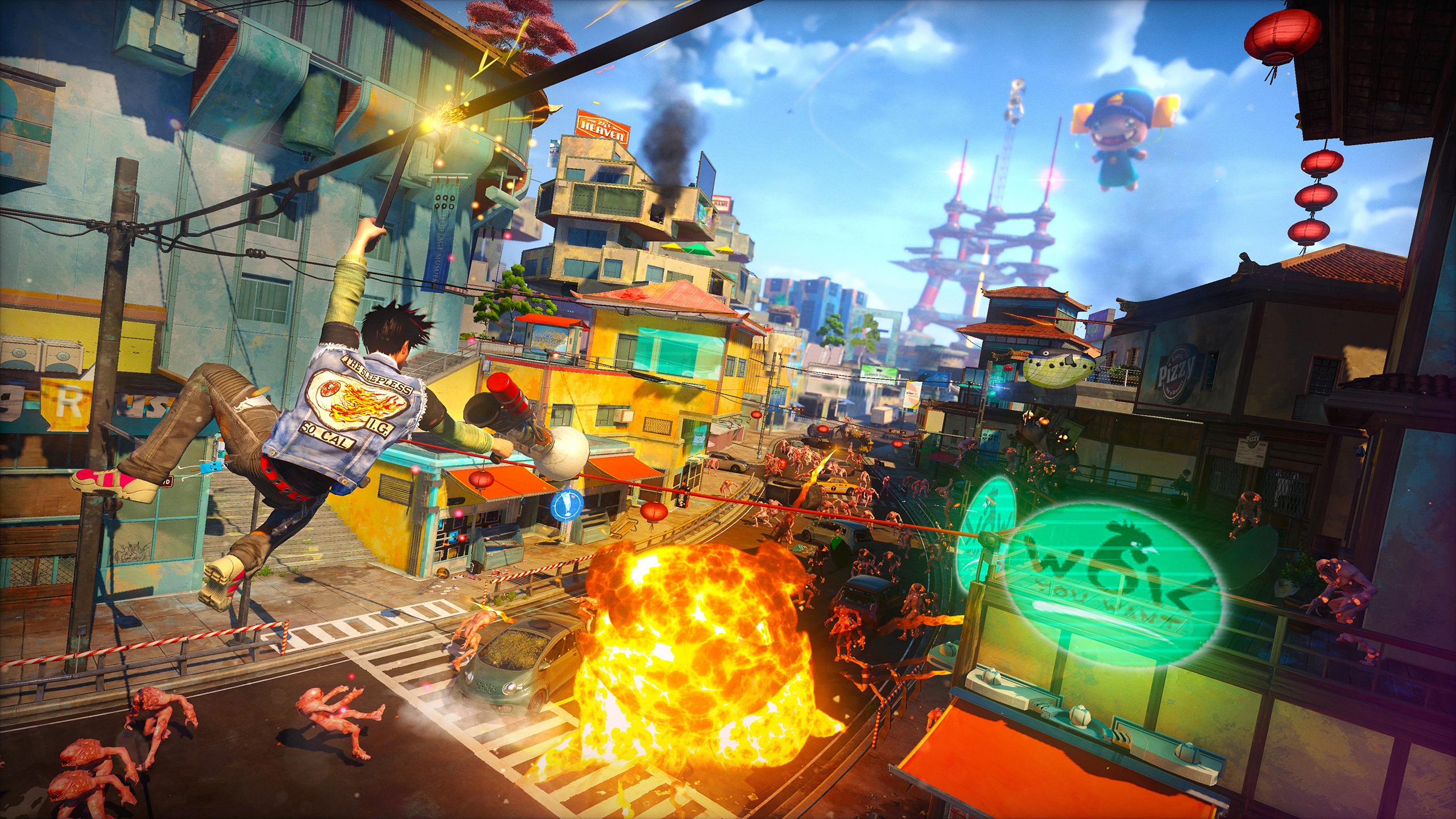 video game, sunset overdrive