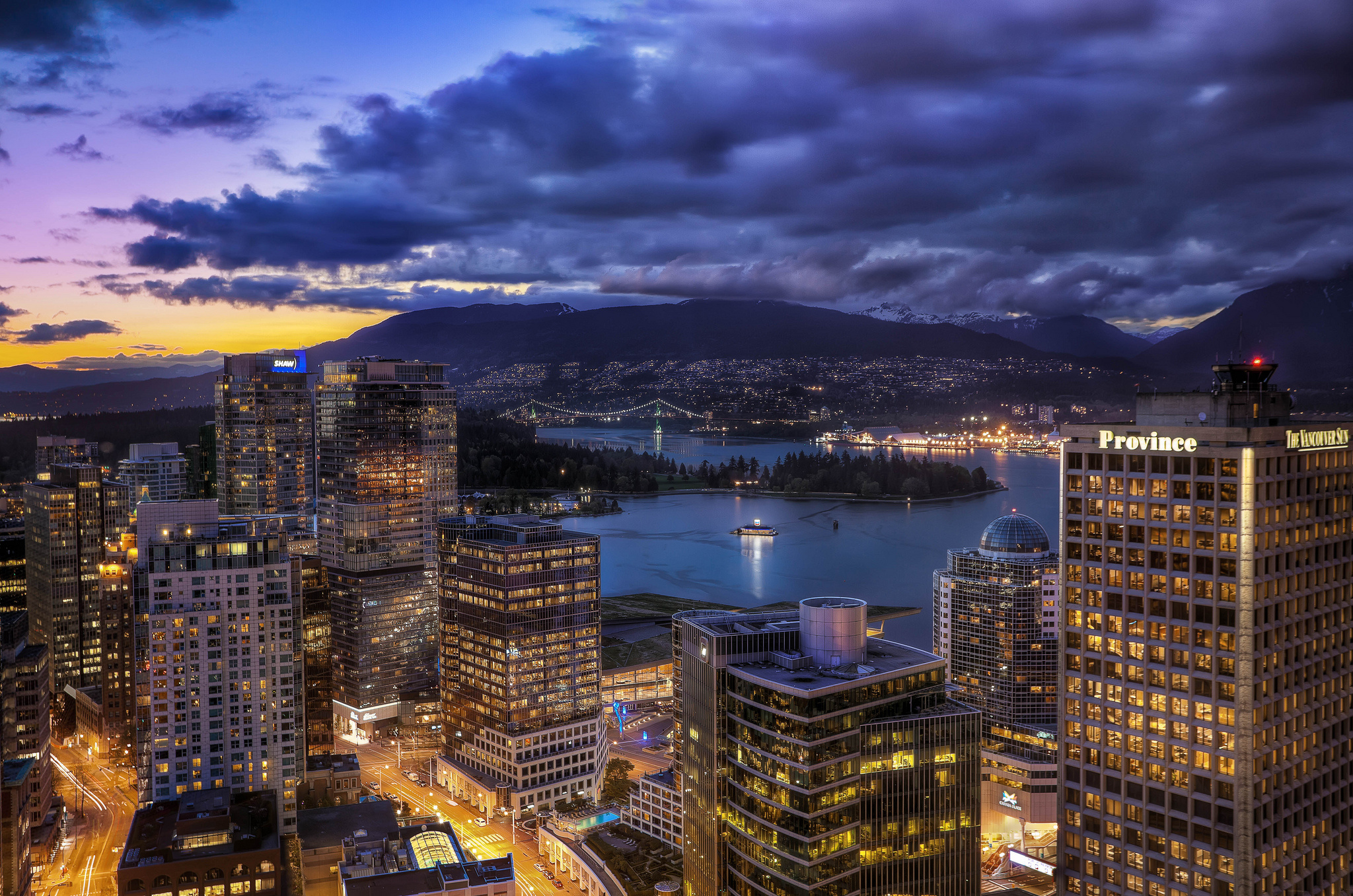Free download wallpaper Cities, Canada, Cityscape, Hdr, Vancouver, Man Made on your PC desktop