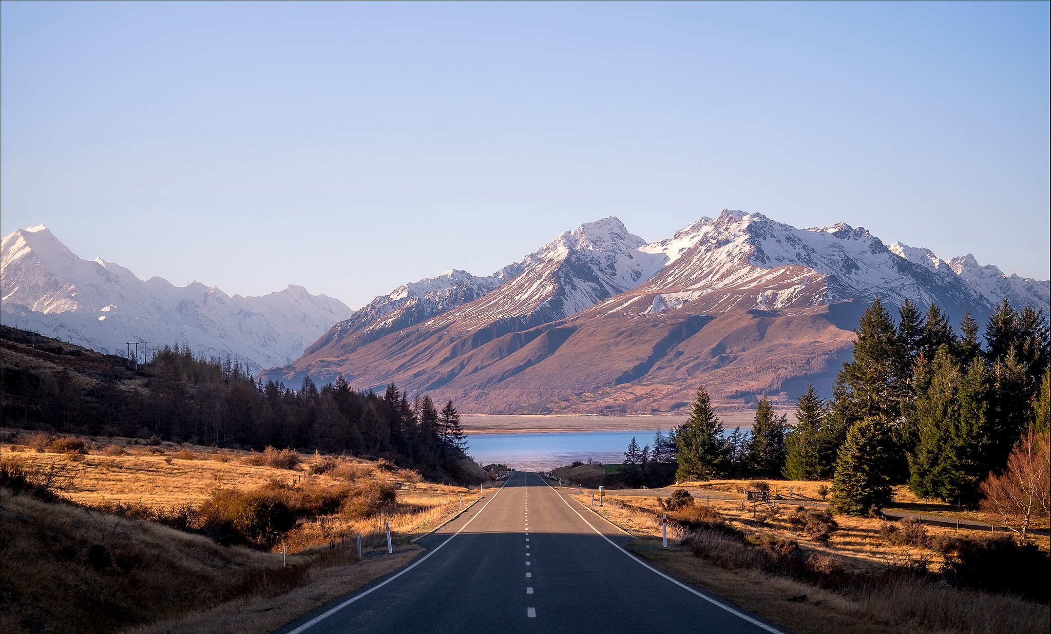 Download mobile wallpaper Landscape, Nature, Mountain, Road, Man Made for free.