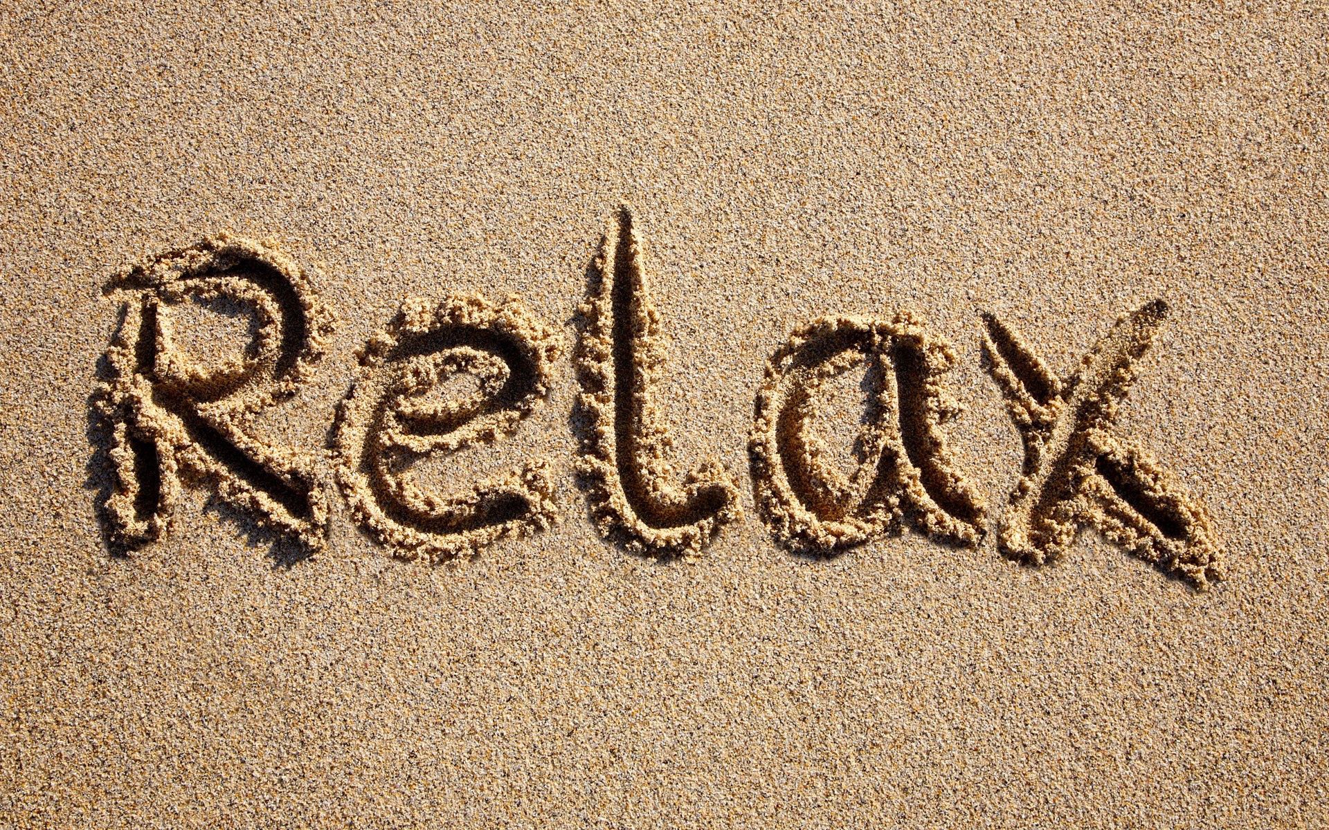 sand, words, relaxation, rest, inscription, beige
