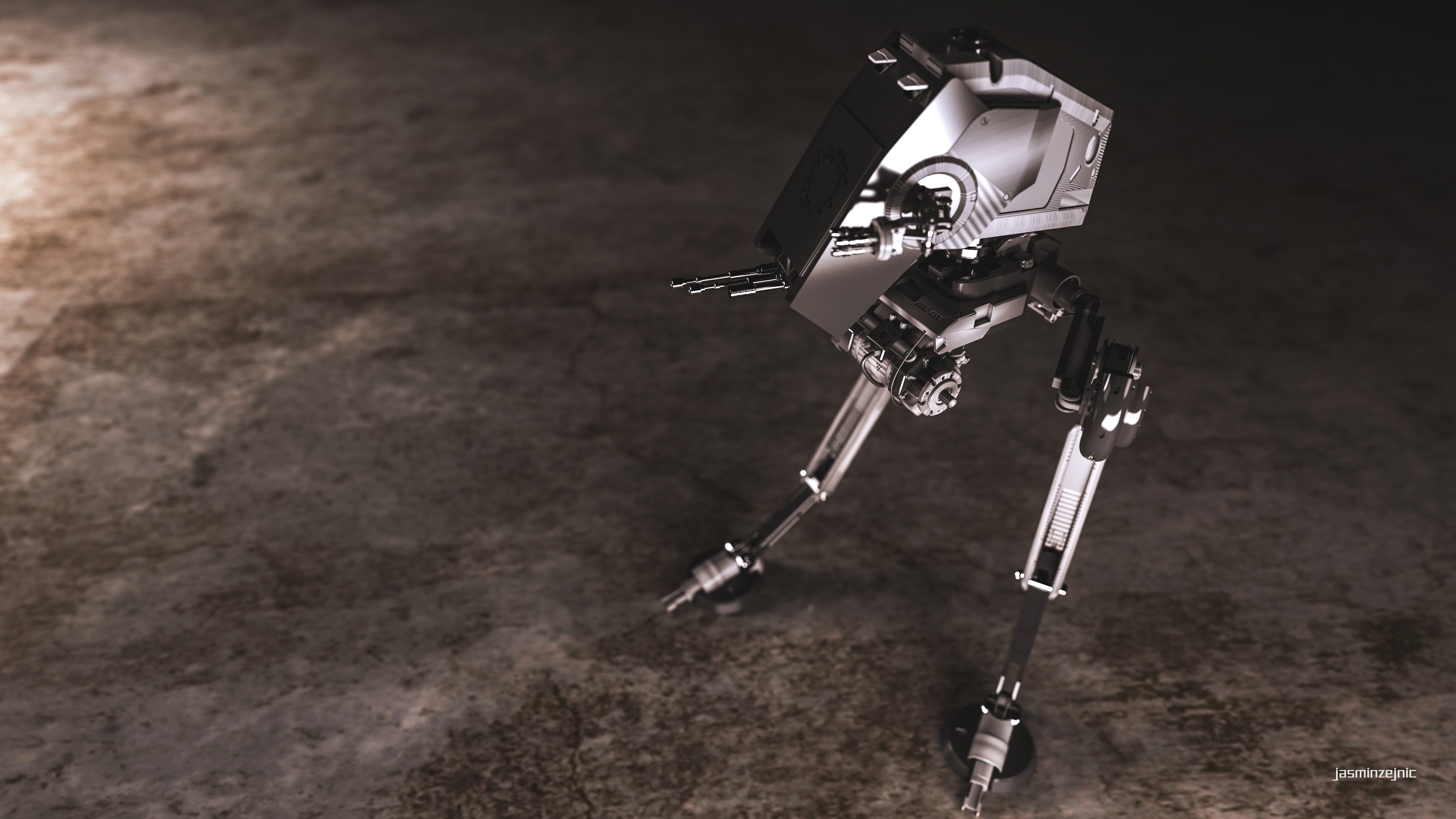 Download mobile wallpaper Star Wars, 3D, Machine, Robot, Sci Fi, Cgi, At St for free.