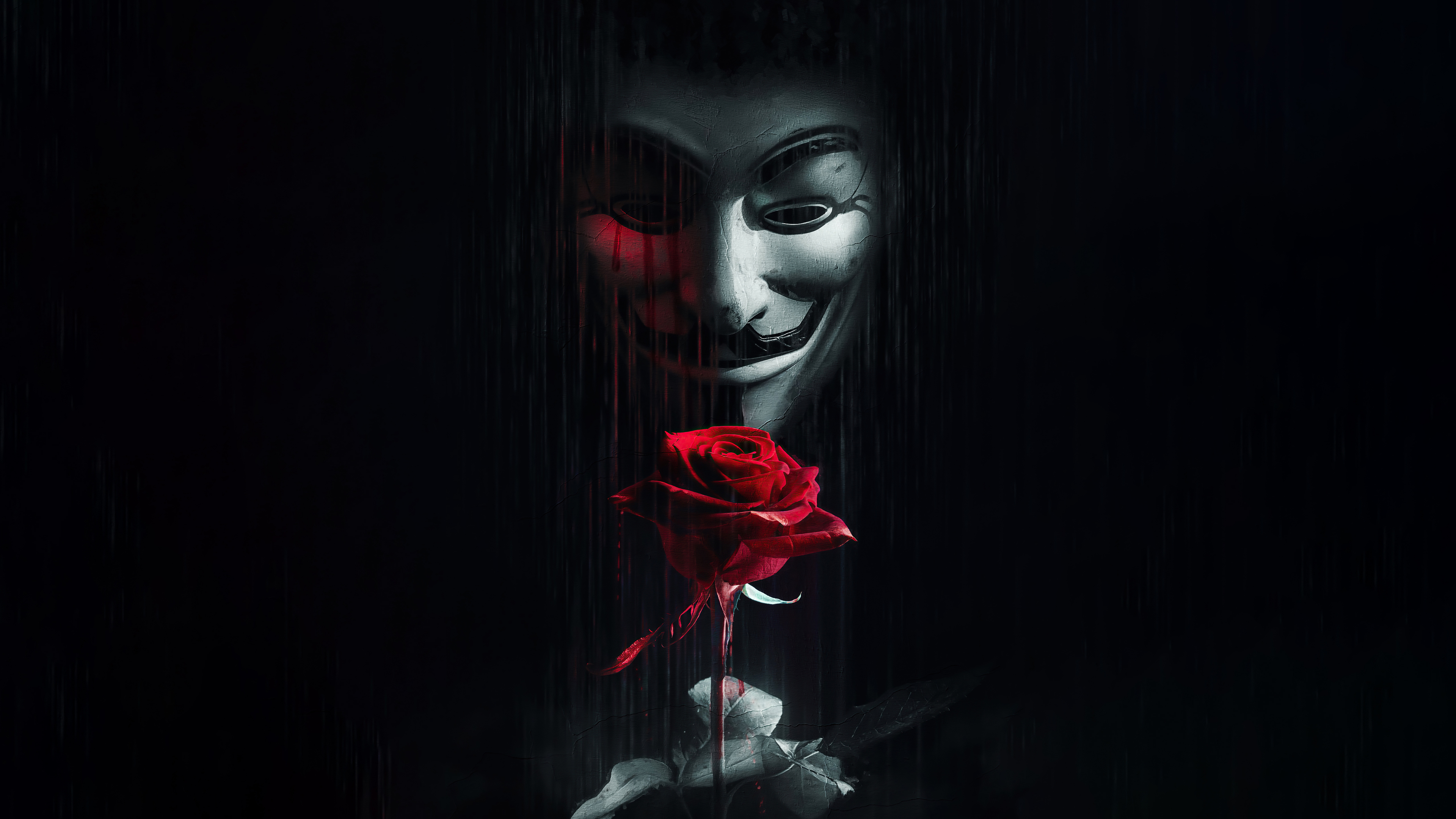 Download mobile wallpaper Mask, Technology, Anonymous for free.