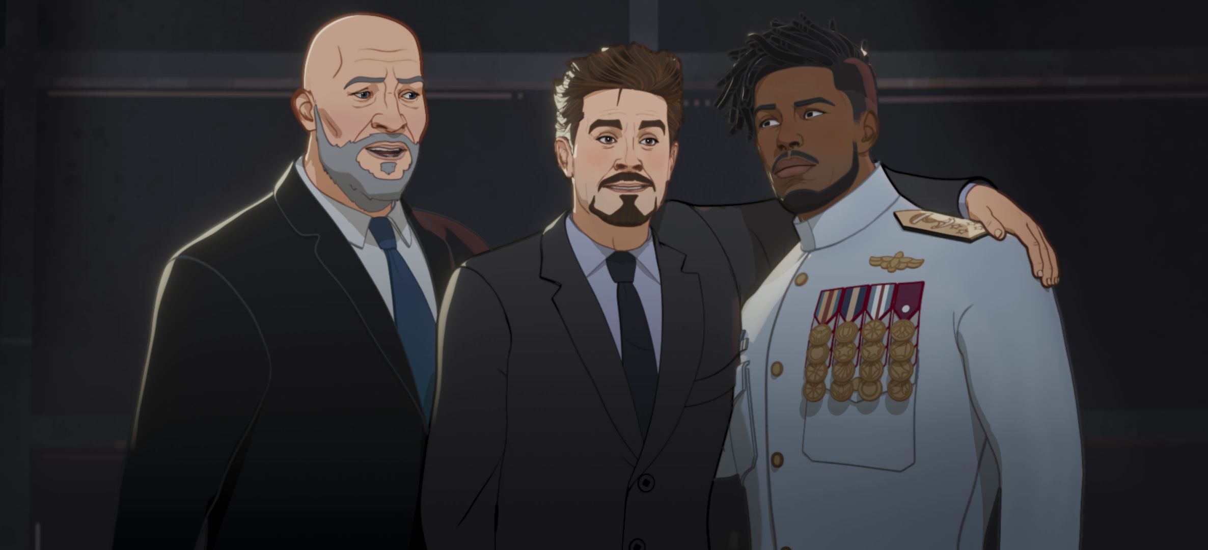 Download mobile wallpaper Tv Show, Tony Stark, Erik Killmonger, What If ? for free.