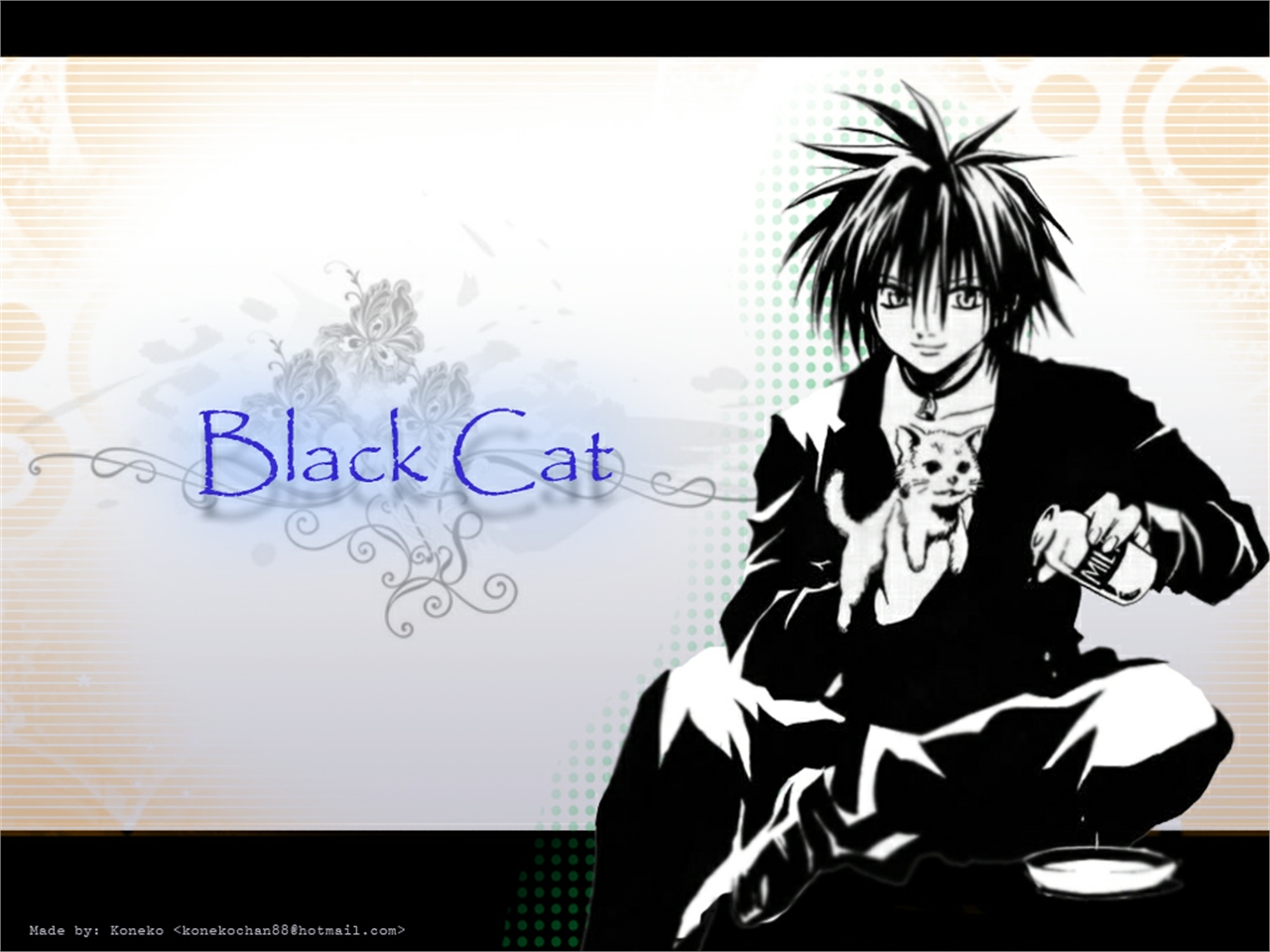 無料モバイル壁紙黒猫, アニメをダウンロードします。