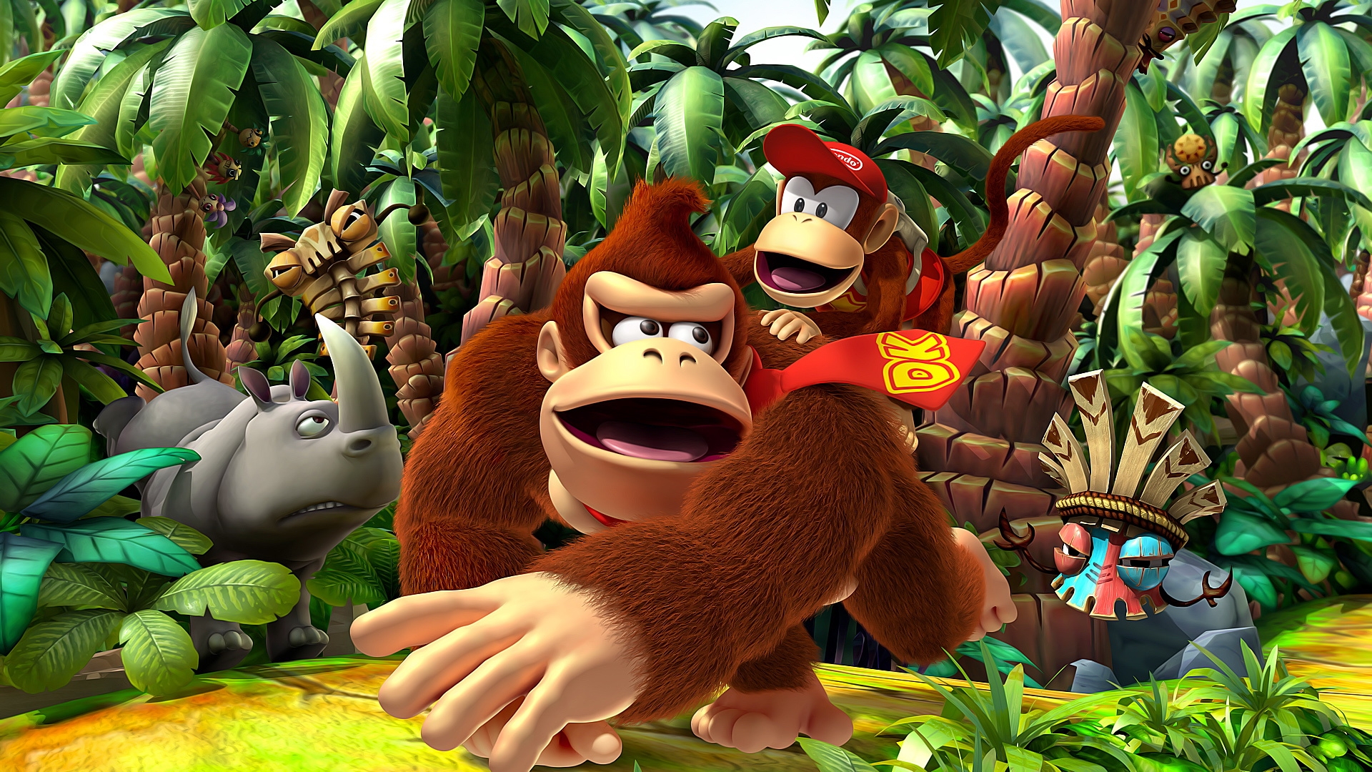 Laden Sie Donkey Kong HD-Desktop-Hintergründe herunter