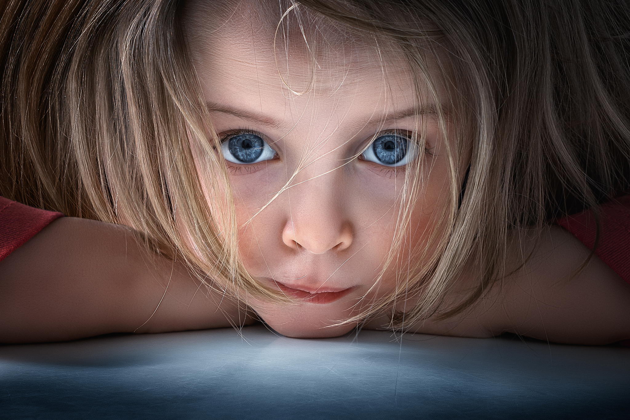 Free download wallpaper Child, Blonde, Face, Photography, Blue Eyes on your PC desktop