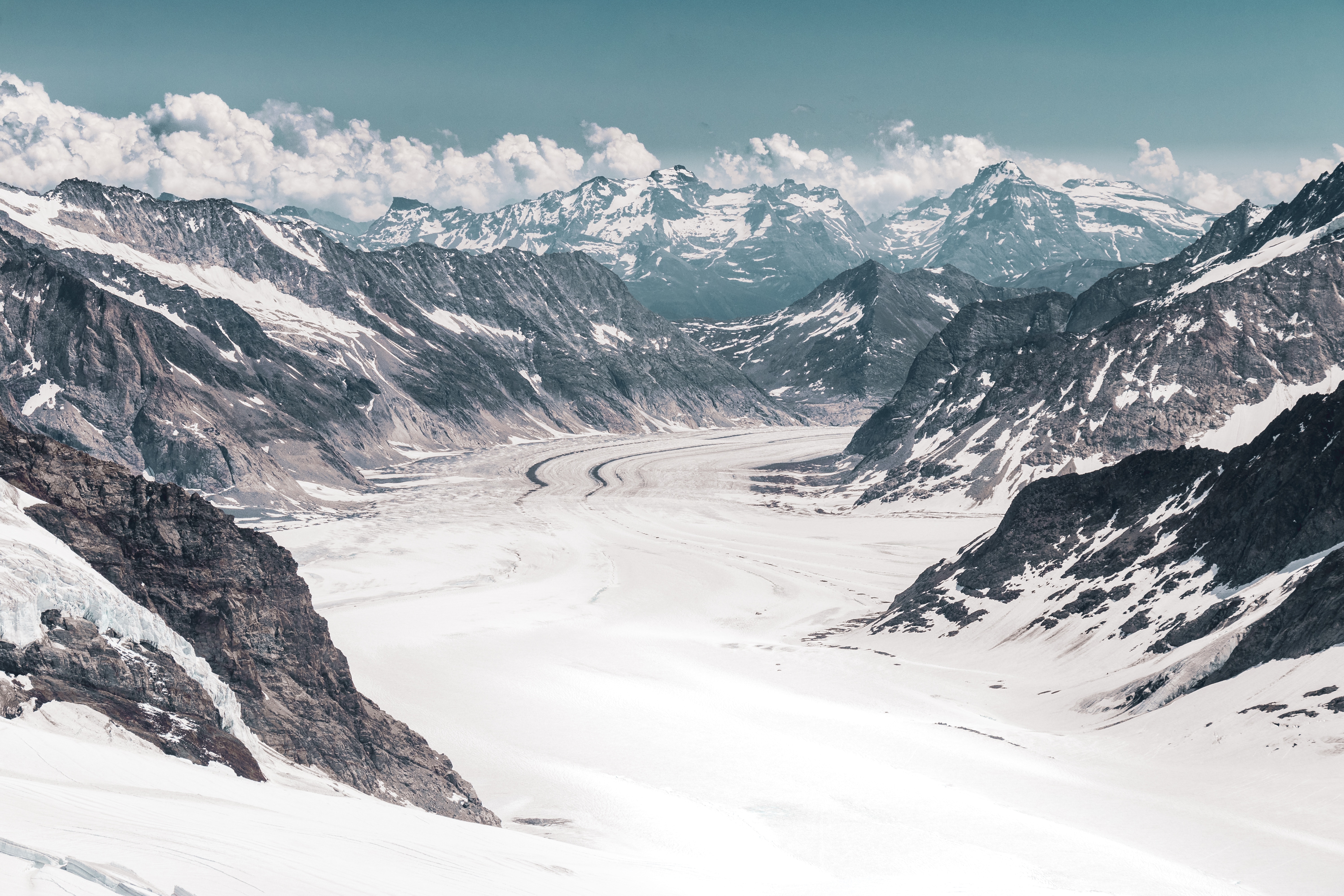 98124 télécharger le fond d'écran neige, nature, montagnes, sommet, hauts, la suisse, suisse, glacier, glacier d'aletsch, glacier d’alech - économiseurs d'écran et images gratuitement