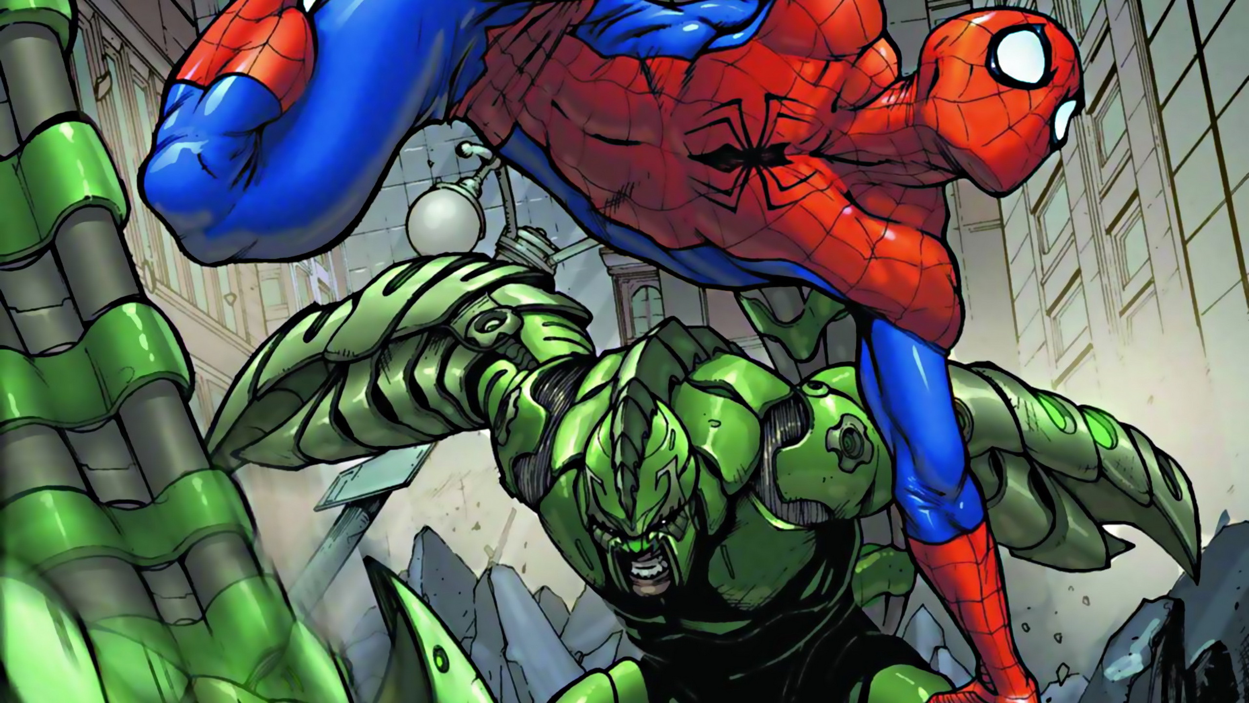 Laden Sie das Comics, Spider Man, Skorpion (Marvel Comics)-Bild kostenlos auf Ihren PC-Desktop herunter
