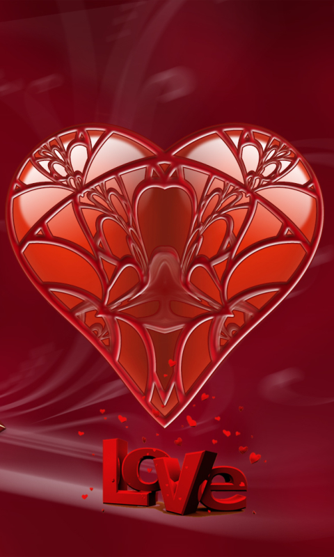 無料モバイル壁紙葉, 愛する, バレンタイン・デー, 心臓, ホリデーをダウンロードします。