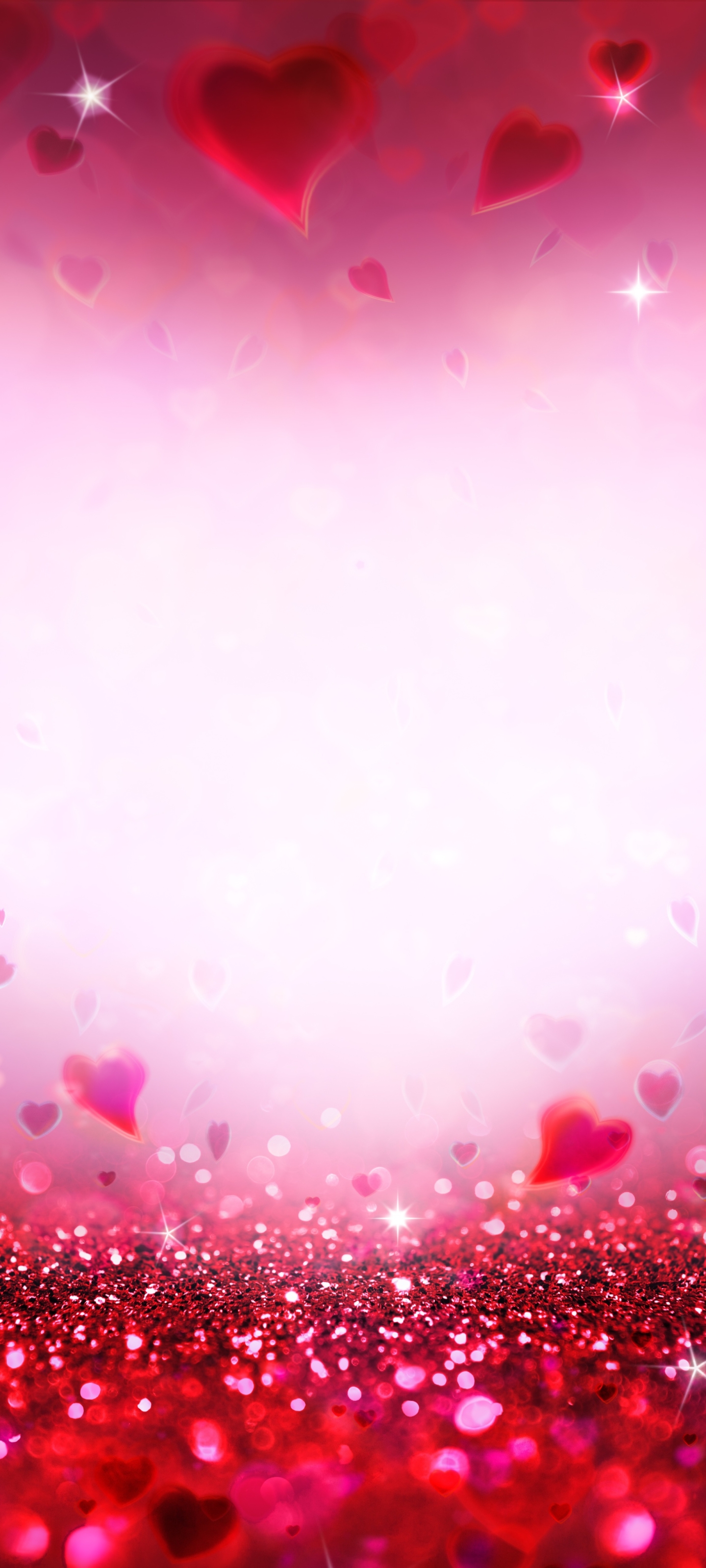 Download mobile wallpaper Pink, Love, Heart, Artistic, Glitter, Romantic for free.