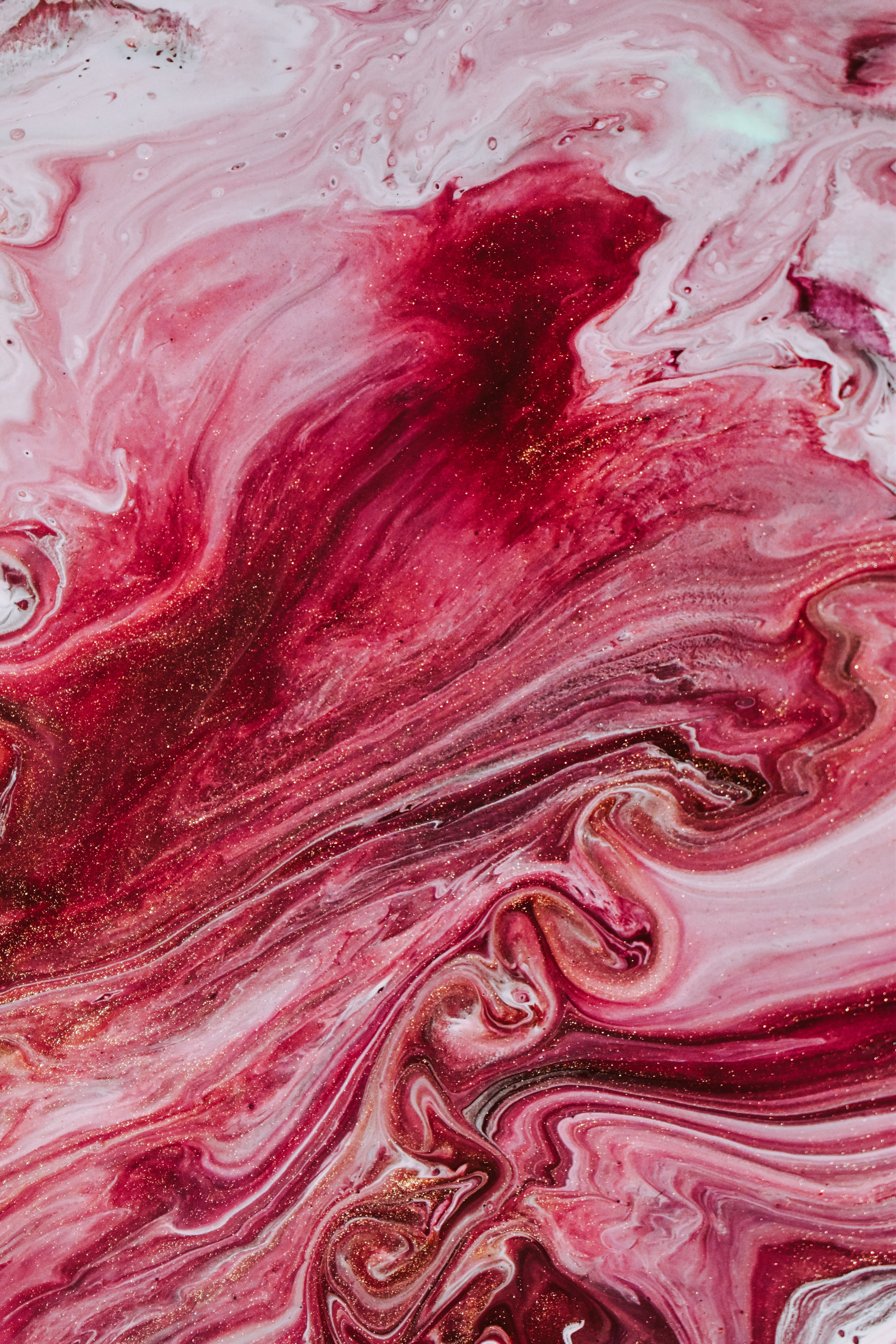 Download mobile wallpaper Divorces, Abstract, Paint, Pink, Liquid for free.
