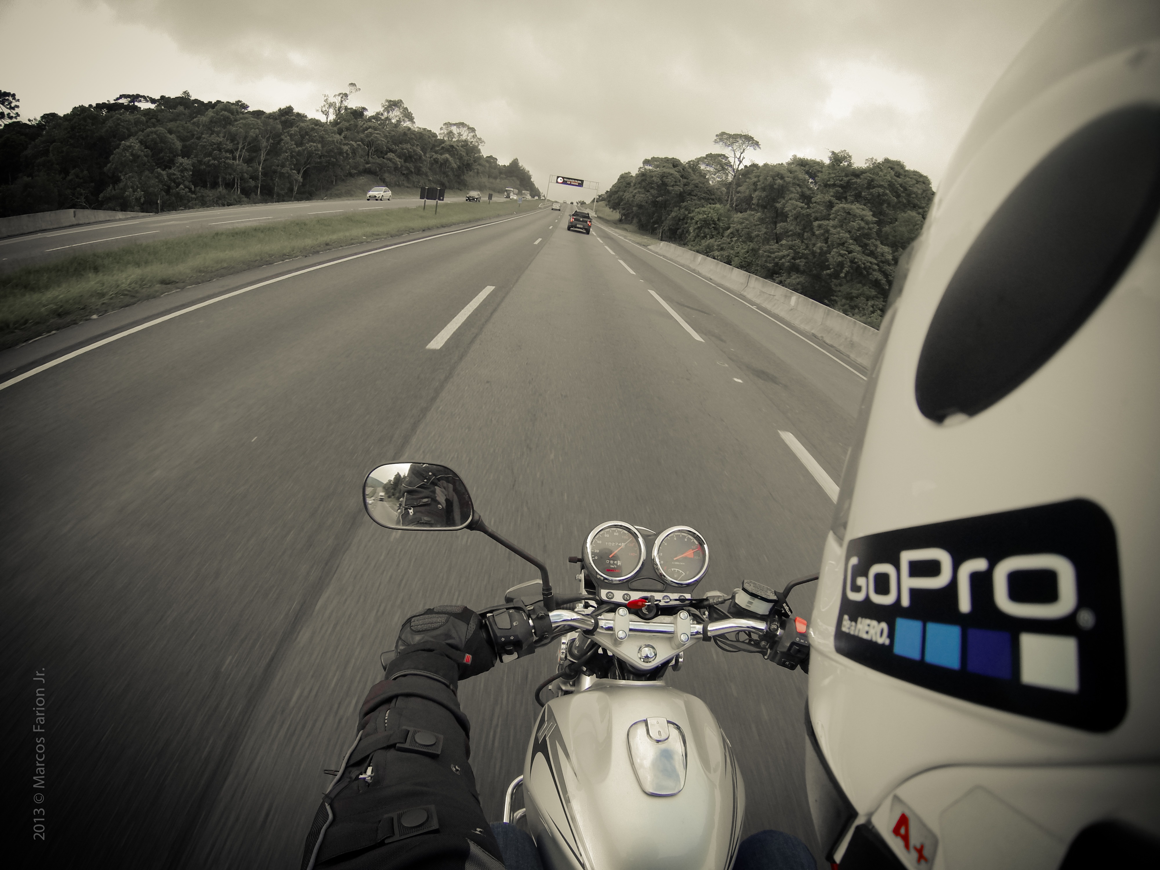 helmet, bike, road, photography, fisheye, freeway, highway, motorcycle