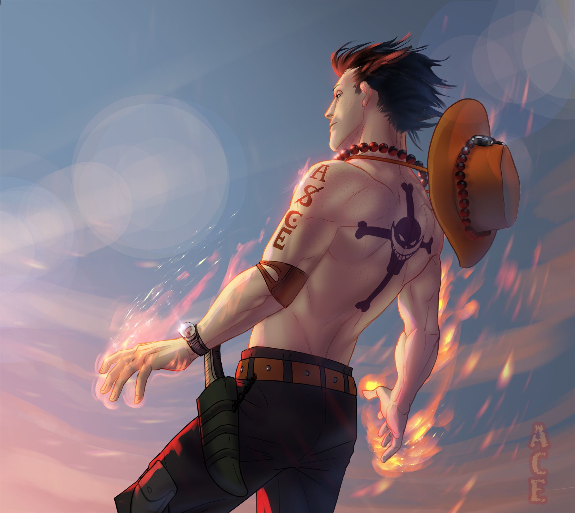 Free download wallpaper One Piece, Portgas D Ace, Anime on your PC desktop