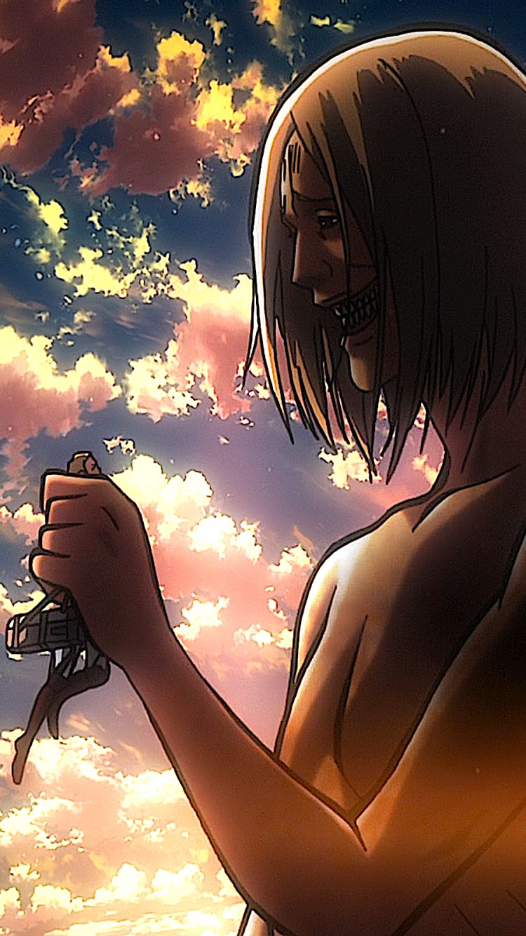 Handy-Wallpaper Animes, Shingeki Kein Kyojin, Attack On Titan, Lächelnder Titan kostenlos herunterladen.
