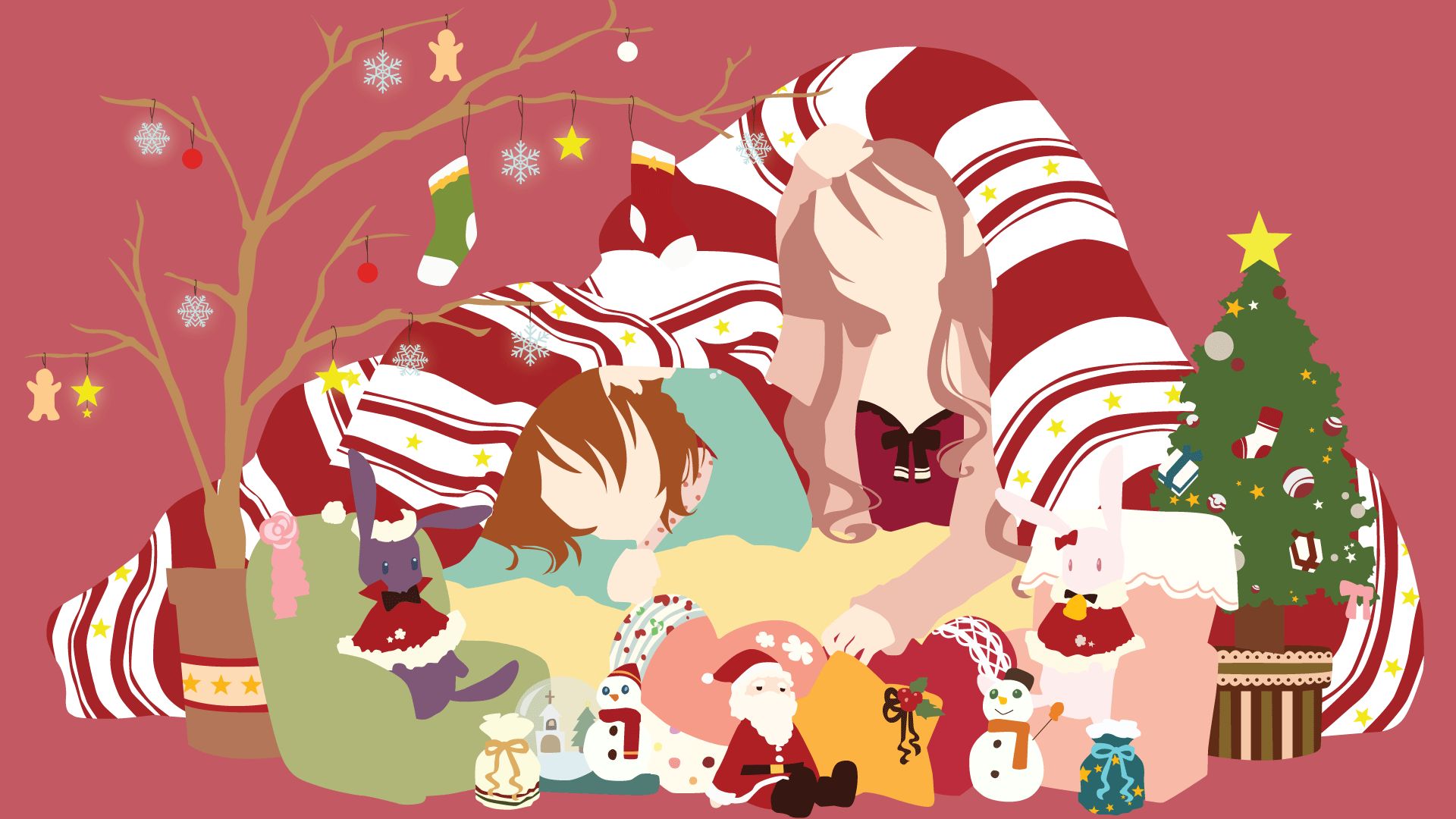 Laden Sie das Weihnachten, Animes-Bild kostenlos auf Ihren PC-Desktop herunter