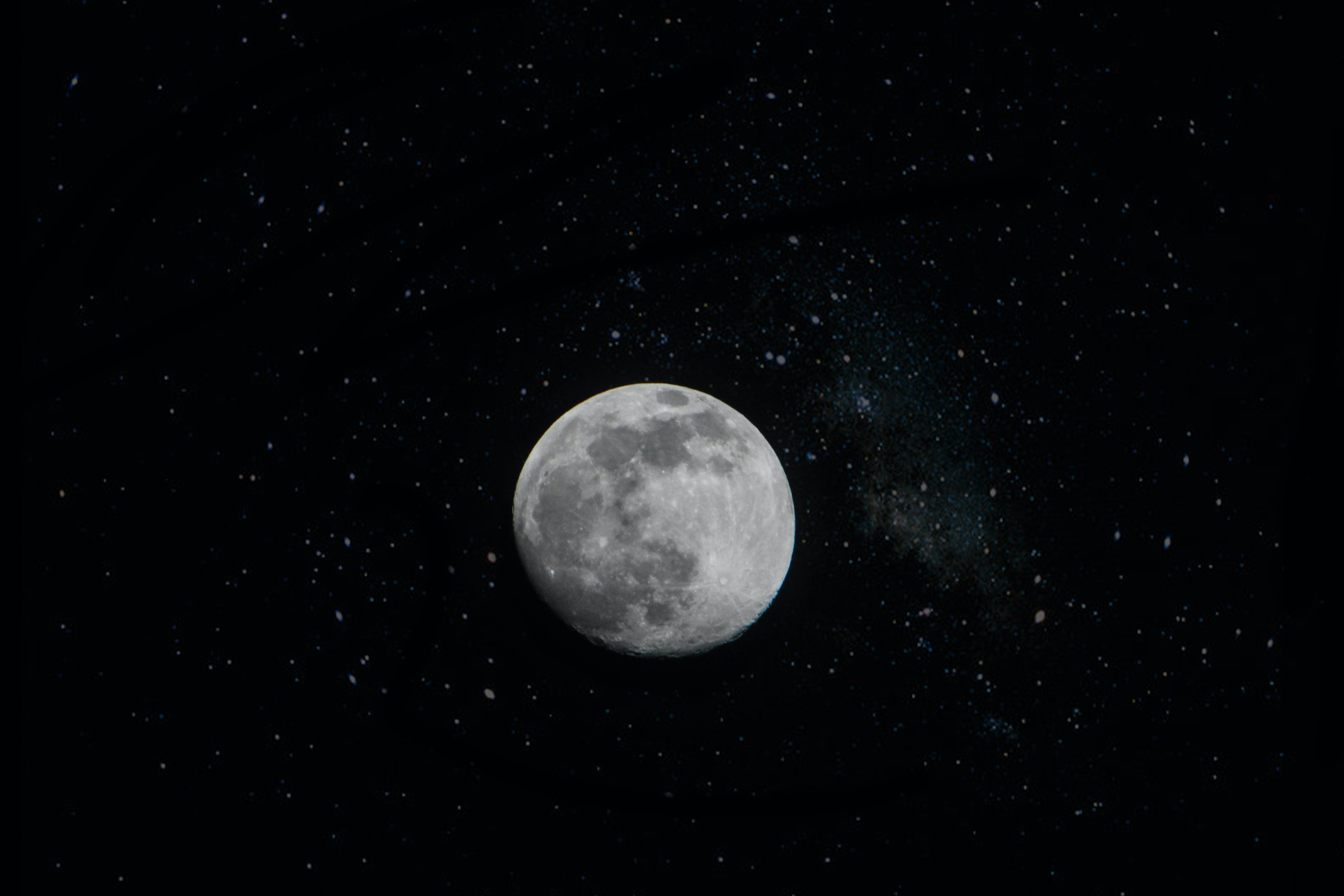 Laden Sie das Übernachtung, Sternenhimmel, Mond, Universum, Sterne-Bild kostenlos auf Ihren PC-Desktop herunter