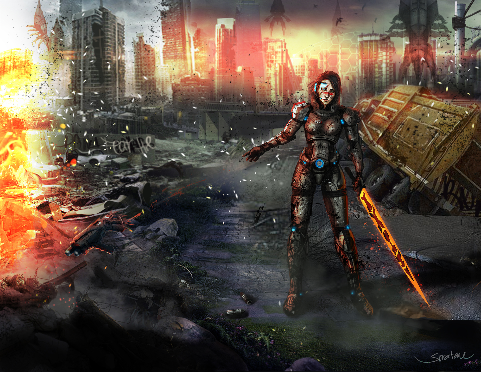 Handy-Wallpaper Mass Effect 3, Kommandant Shepard, Massenwirkung, Mass Effect, Computerspiele kostenlos herunterladen.