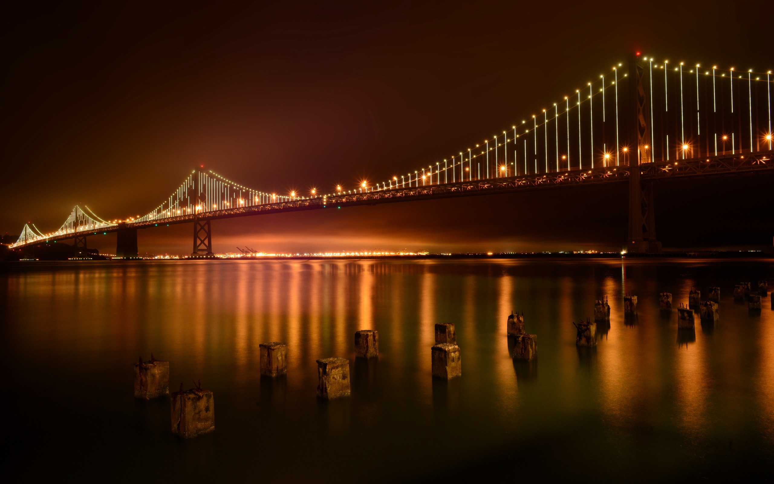 Скачать картинку Бэй Бридж, Сан Франциско, Мосты, Сделано Человеком в телефон бесплатно.