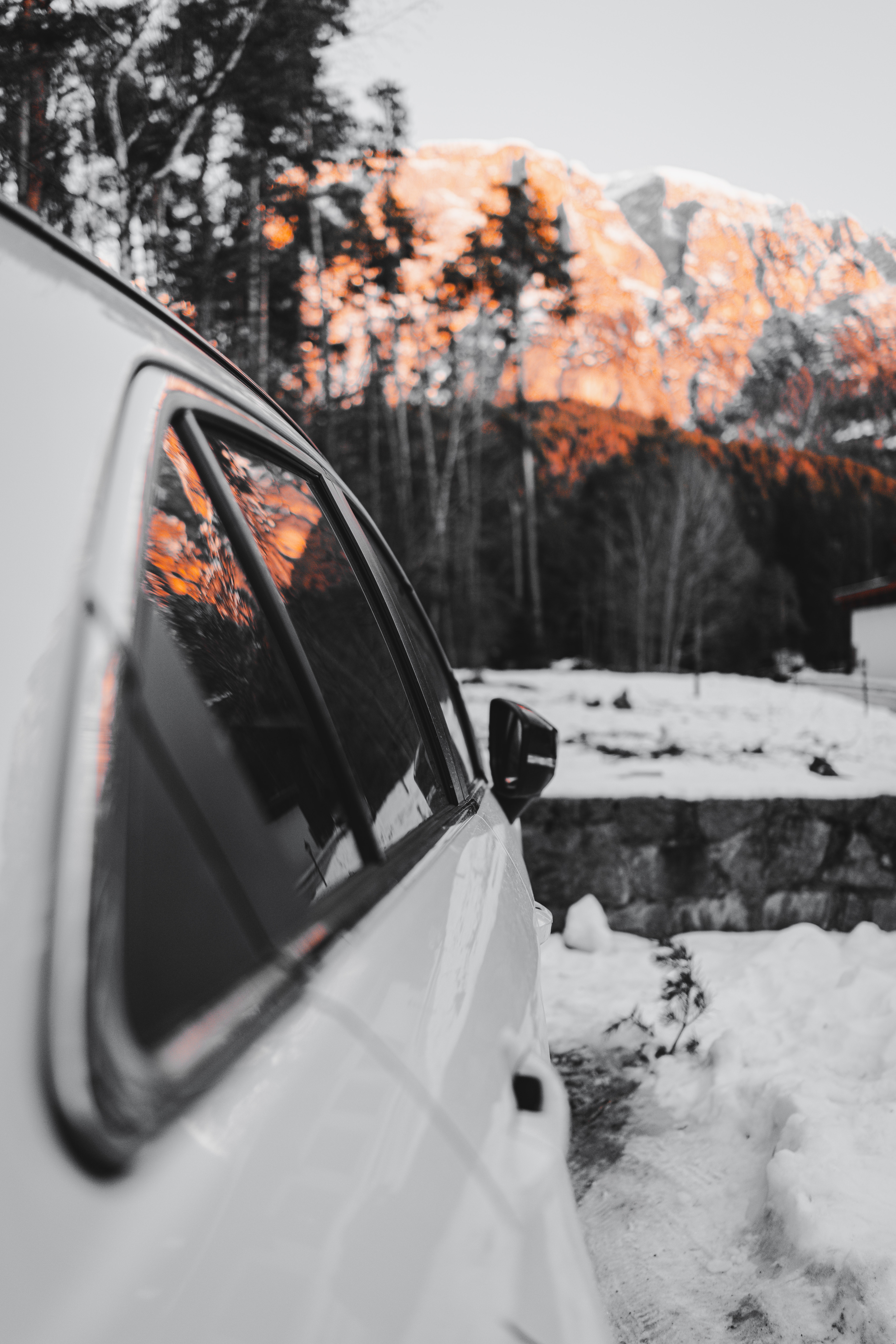 Download mobile wallpaper Nature, Car, Winter, Machine, Cars for free.