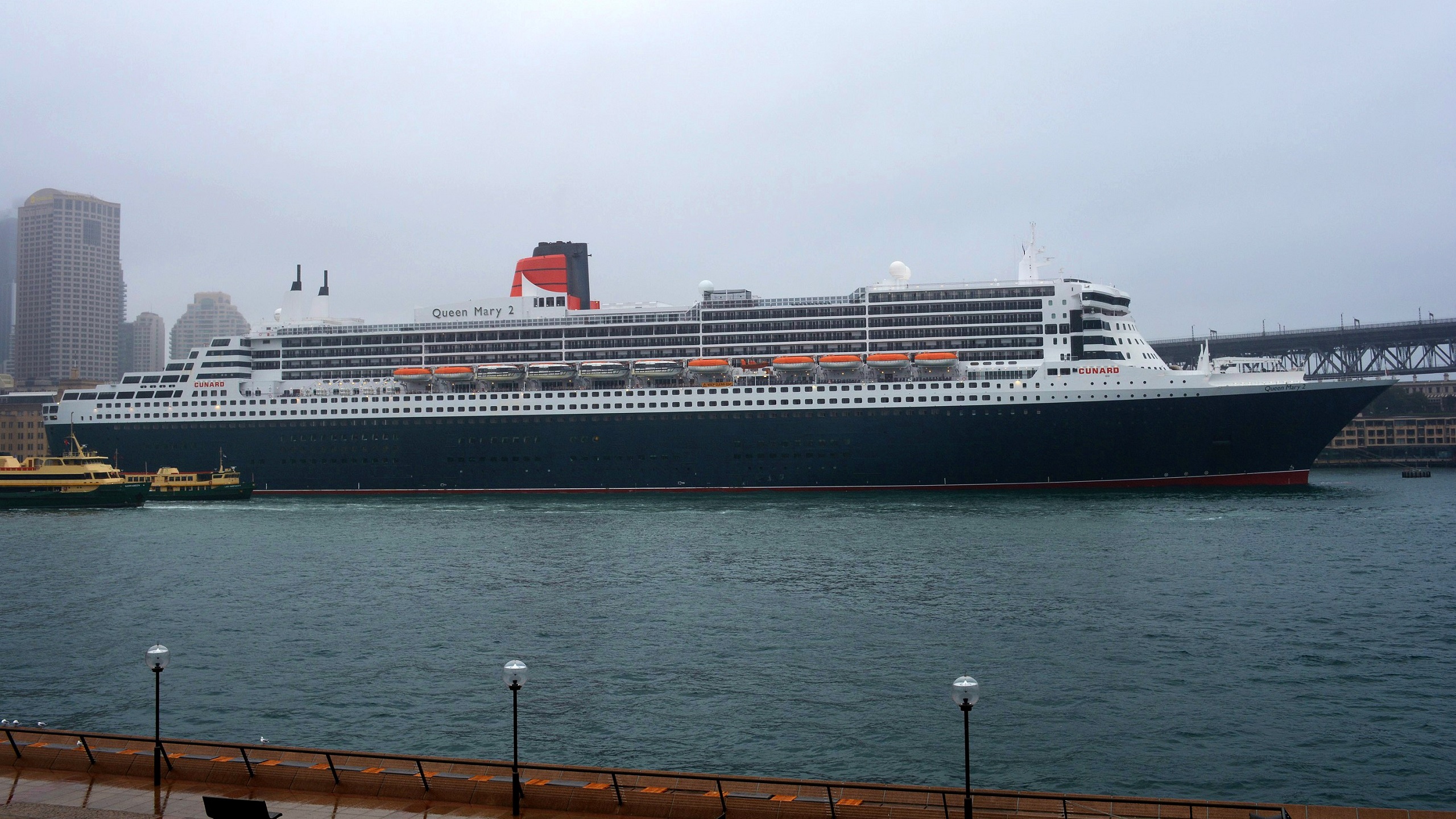 vehicles, rms queen mary 2, australia, cruise ship, ocean liner, ship, sydney harbour