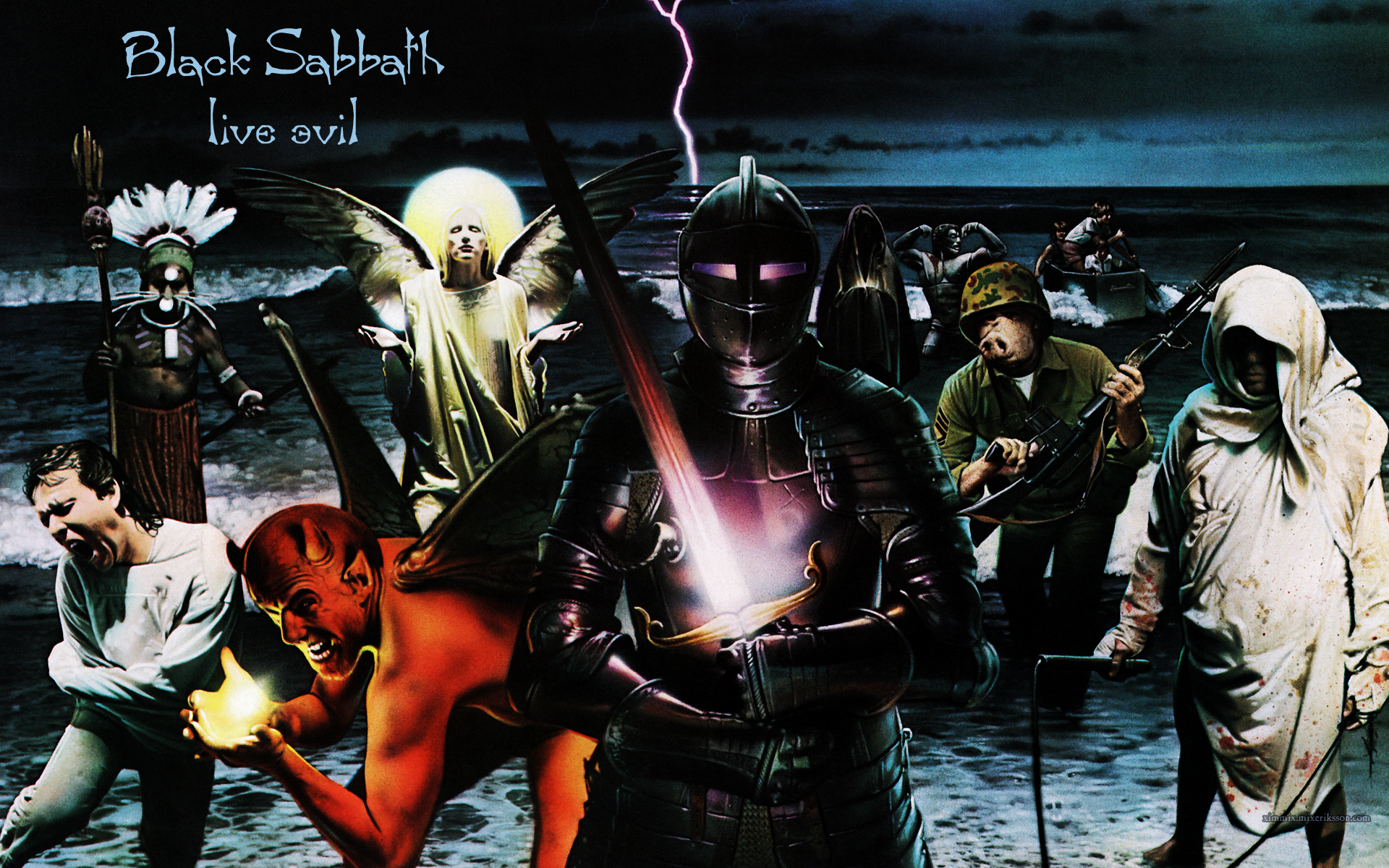 hard rock, black sabbath, music, album cover, heavy metal
