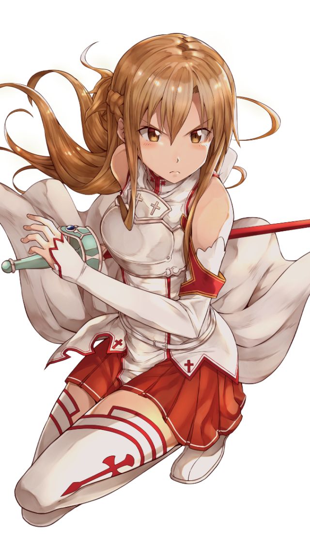 Handy-Wallpaper Animes, Asuna Yuuki, Sword Art Online kostenlos herunterladen.