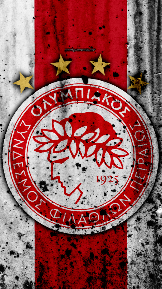 Handy-Wallpaper Sport, Fußball, Logo, Emblem, Olympiakos Fc kostenlos herunterladen.