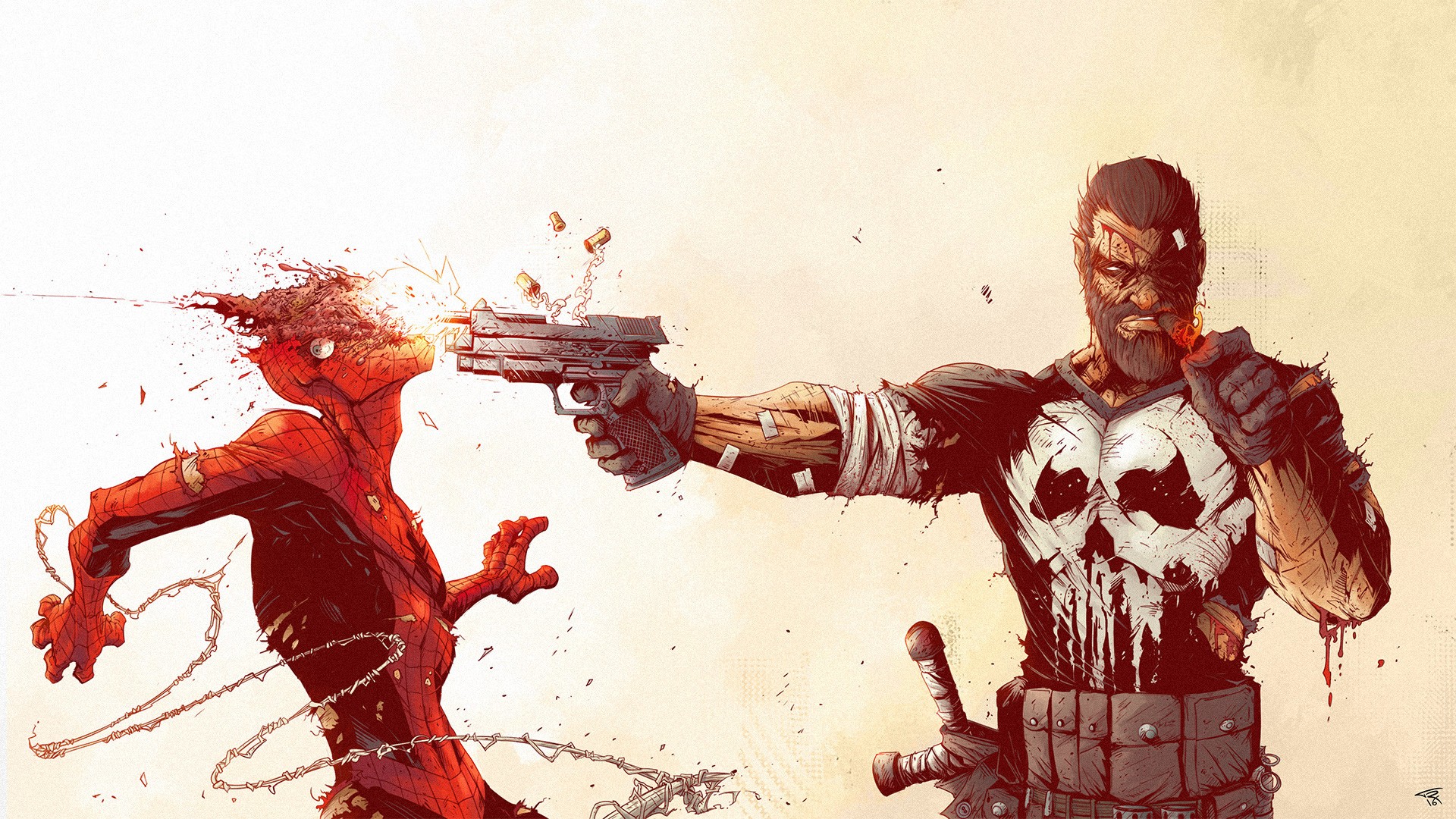 Handy-Wallpaper Comics, Spider Man, Marvel's The Punisher kostenlos herunterladen.