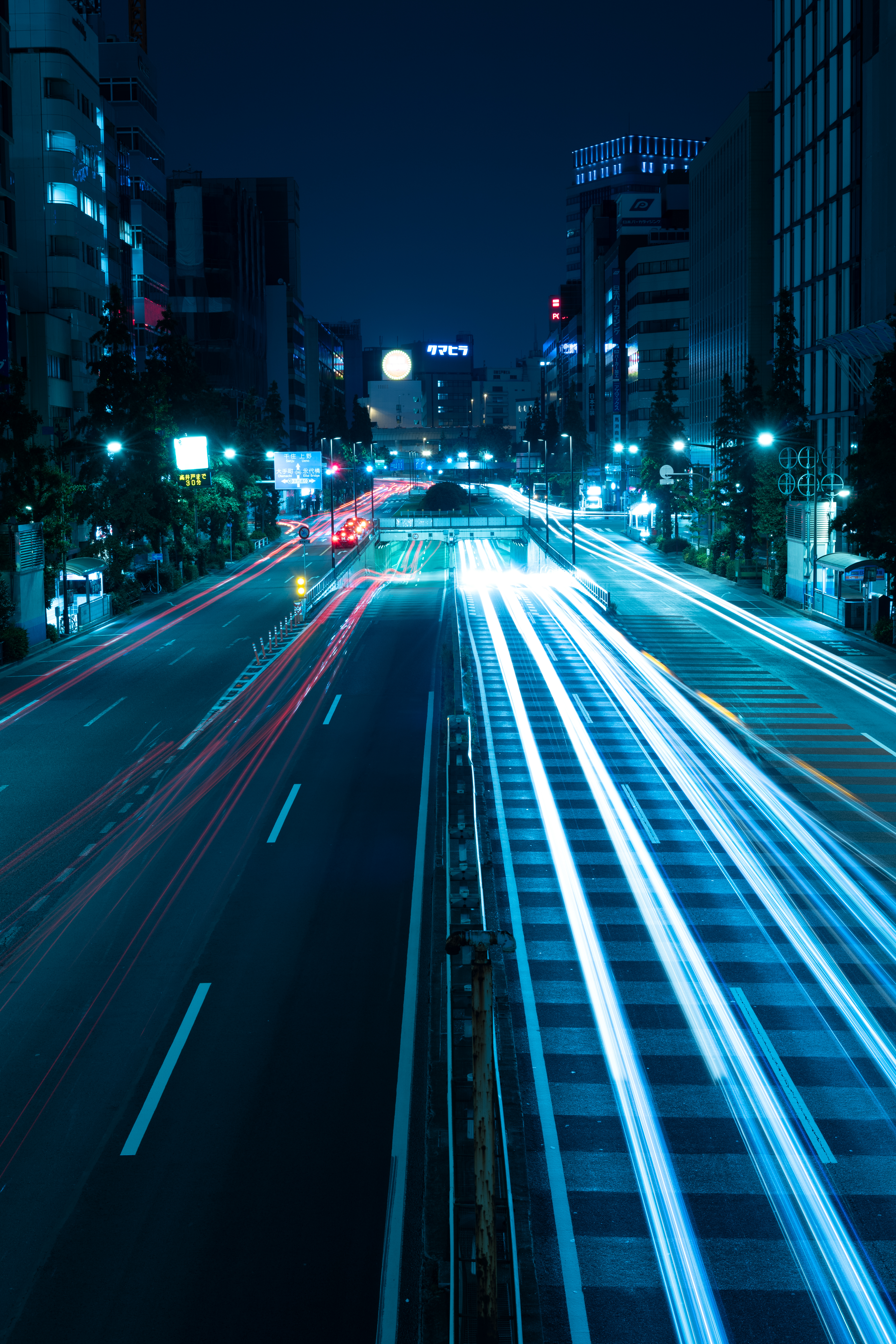 112185 télécharger l'image lumières de la ville, villes, briller, lumière, route, ville de nuit, japon, tokyo - fonds d'écran et économiseurs d'écran gratuits