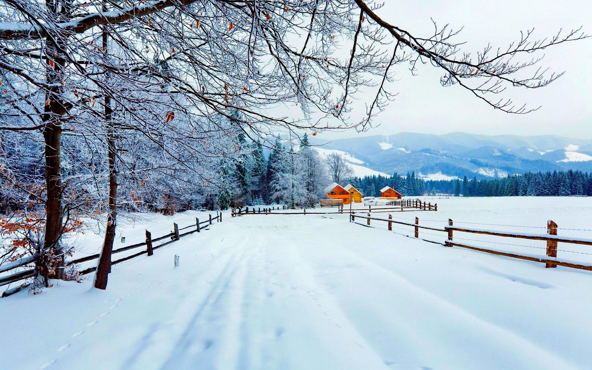 PCデスクトップに冬, 雪, 地球, フェンス, 写真撮影画像を無料でダウンロード