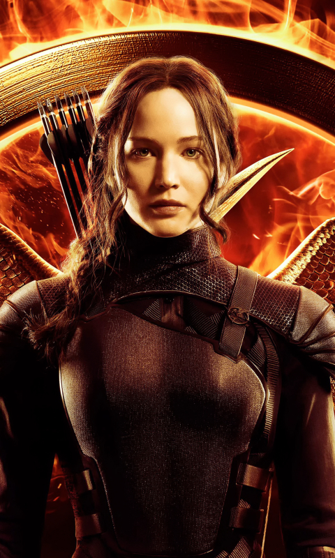 Download mobile wallpaper Flame, Movie, Katniss Everdeen, Jennifer Lawrence, The Hunger Games, The Hunger Games: Mockingjay Part 1 for free.