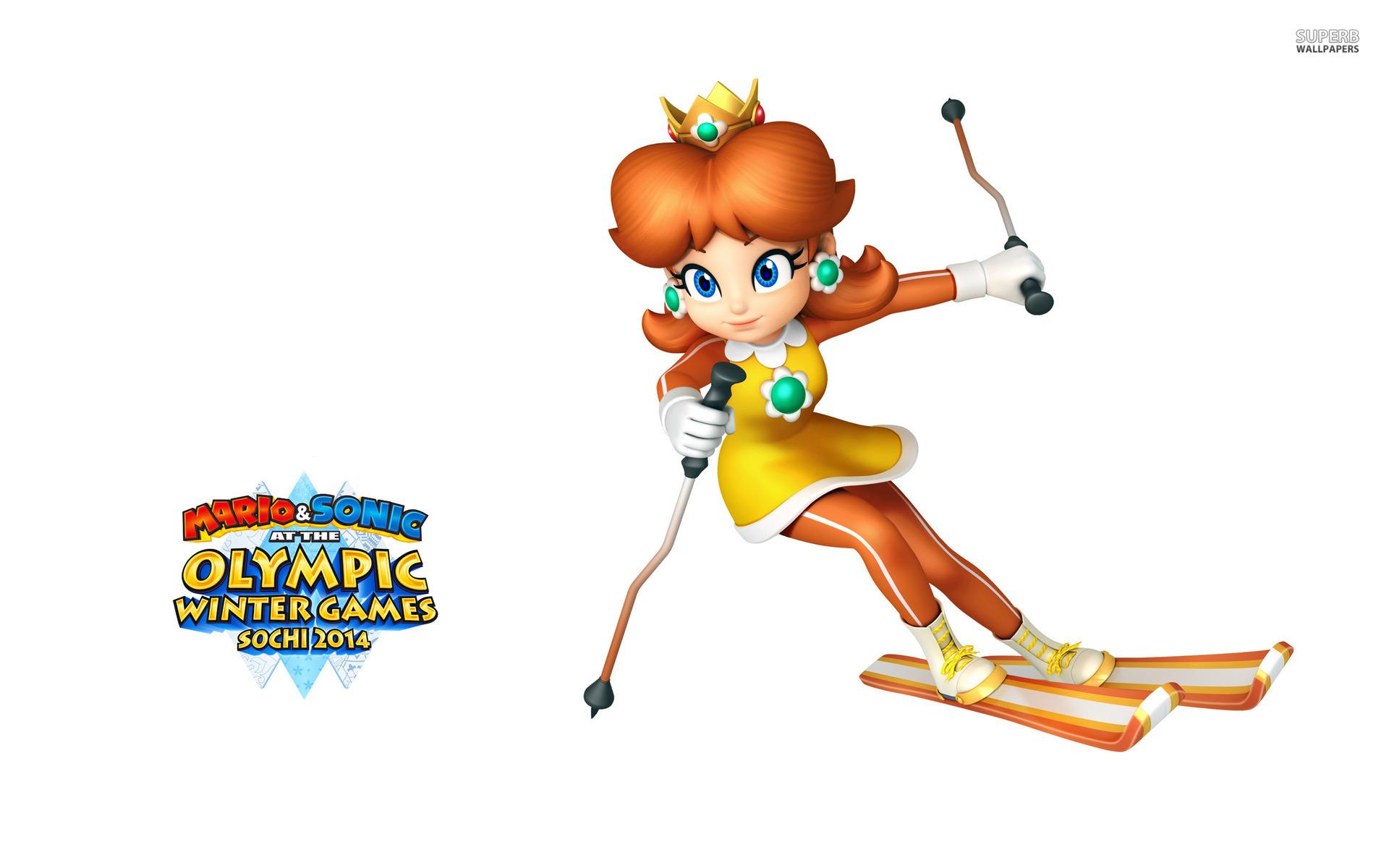 Free download wallpaper Mario, Video Game, Mario & Sonic At The Olympic Games, Princess Daisy on your PC desktop